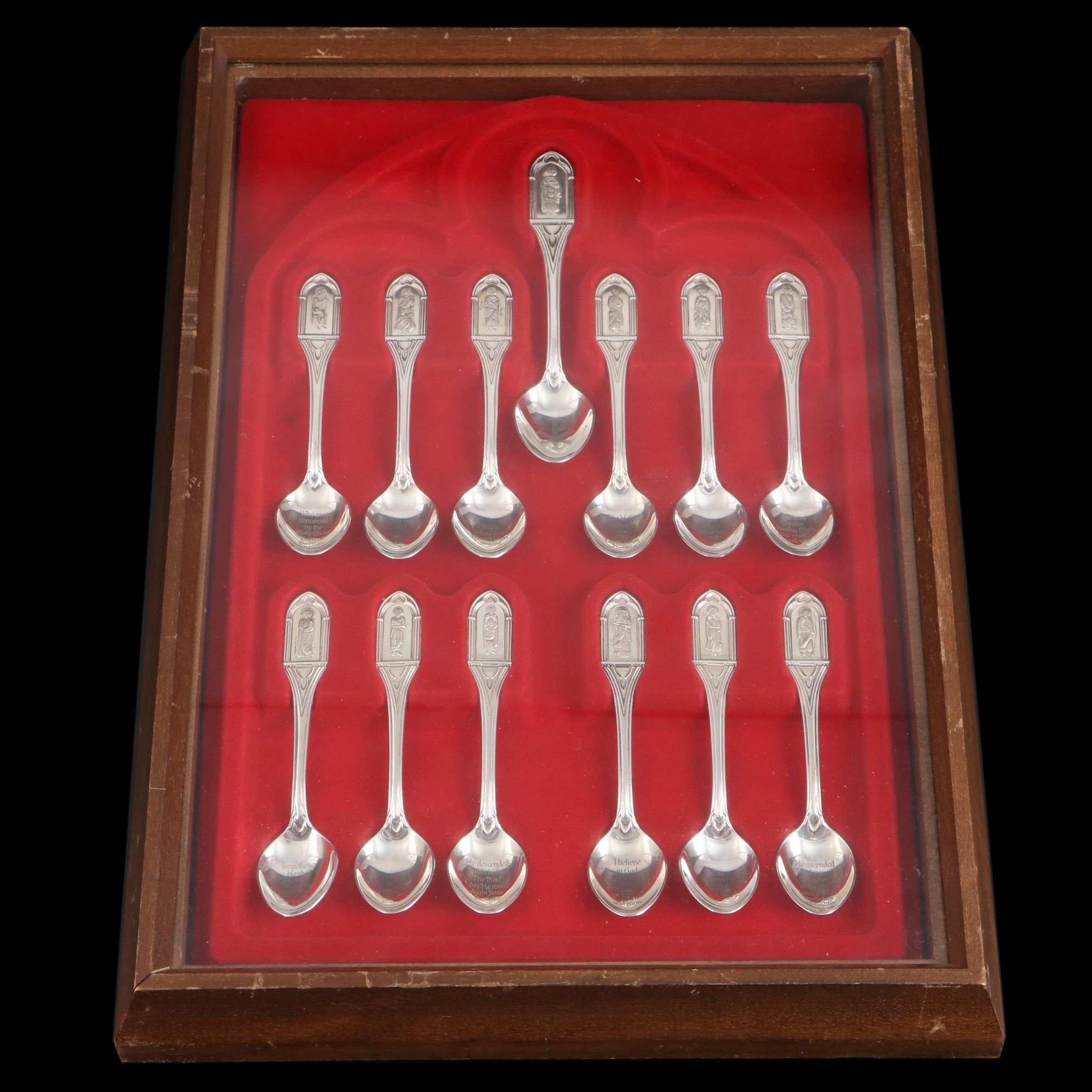 Franklin Mint "Apostle Spoons" Sterling Silver Collector's Spoons, 1973