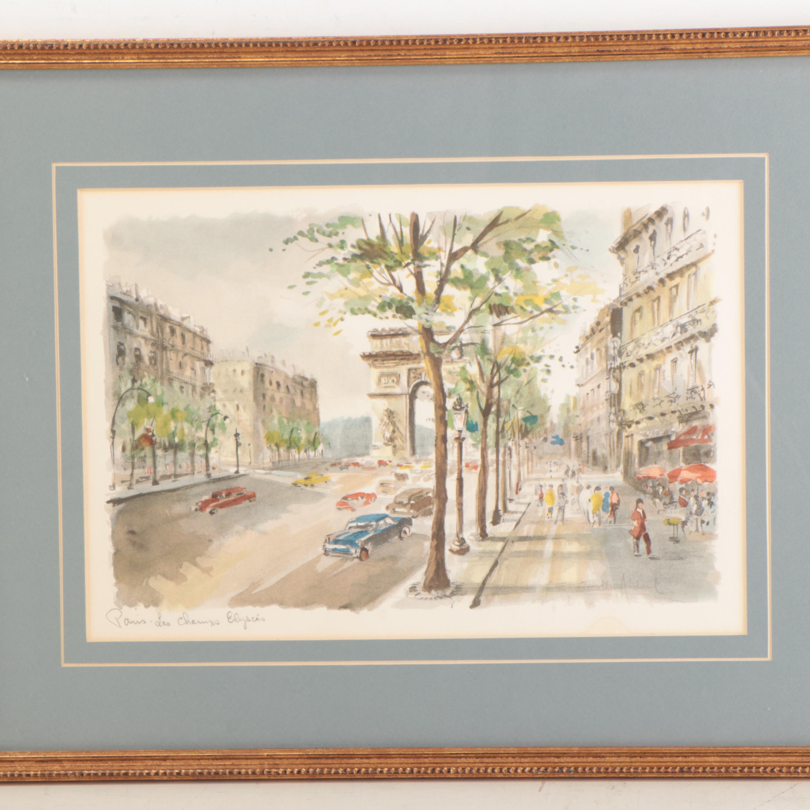 Rome and Parisian Street Scene Prints