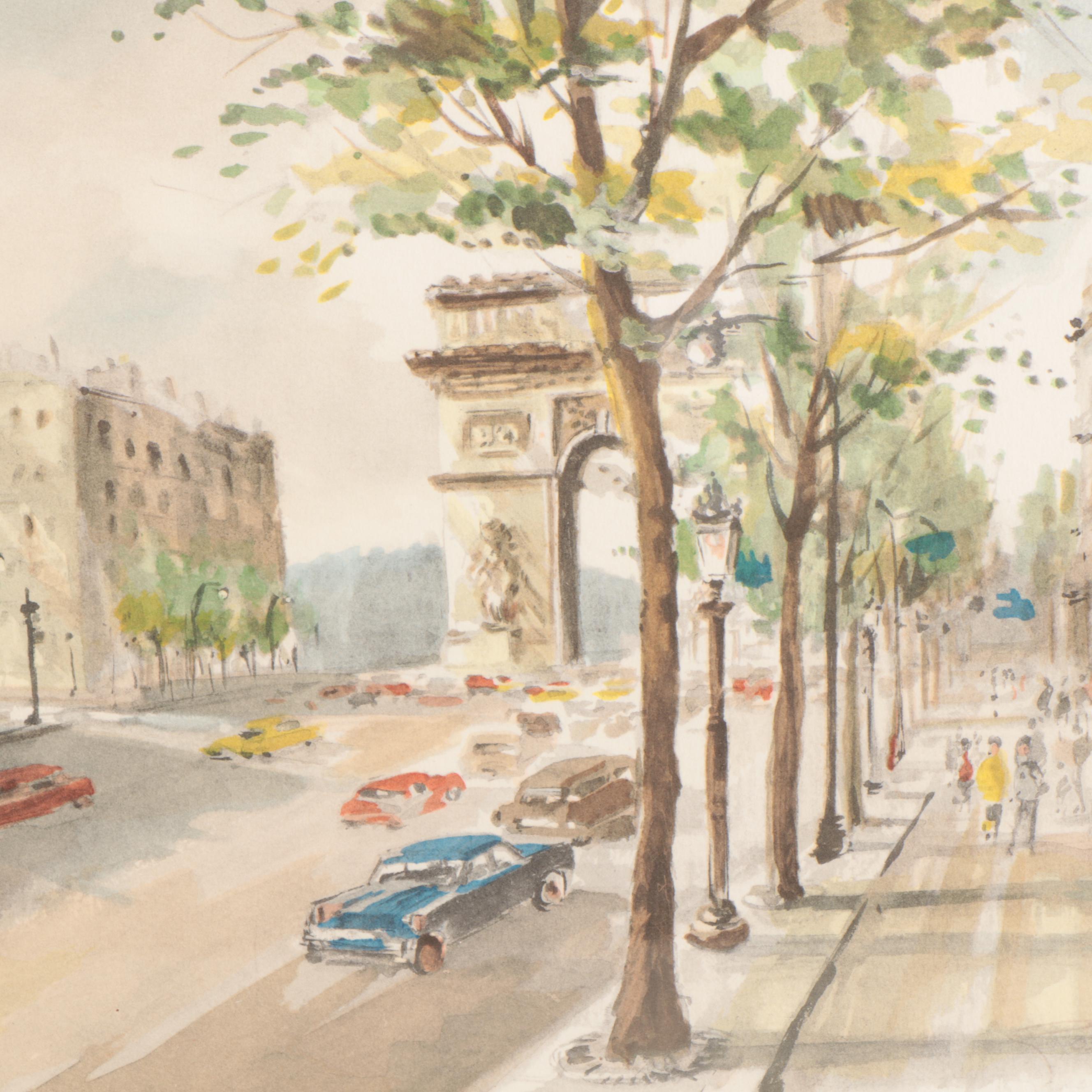 Rome and Parisian Street Scene Prints