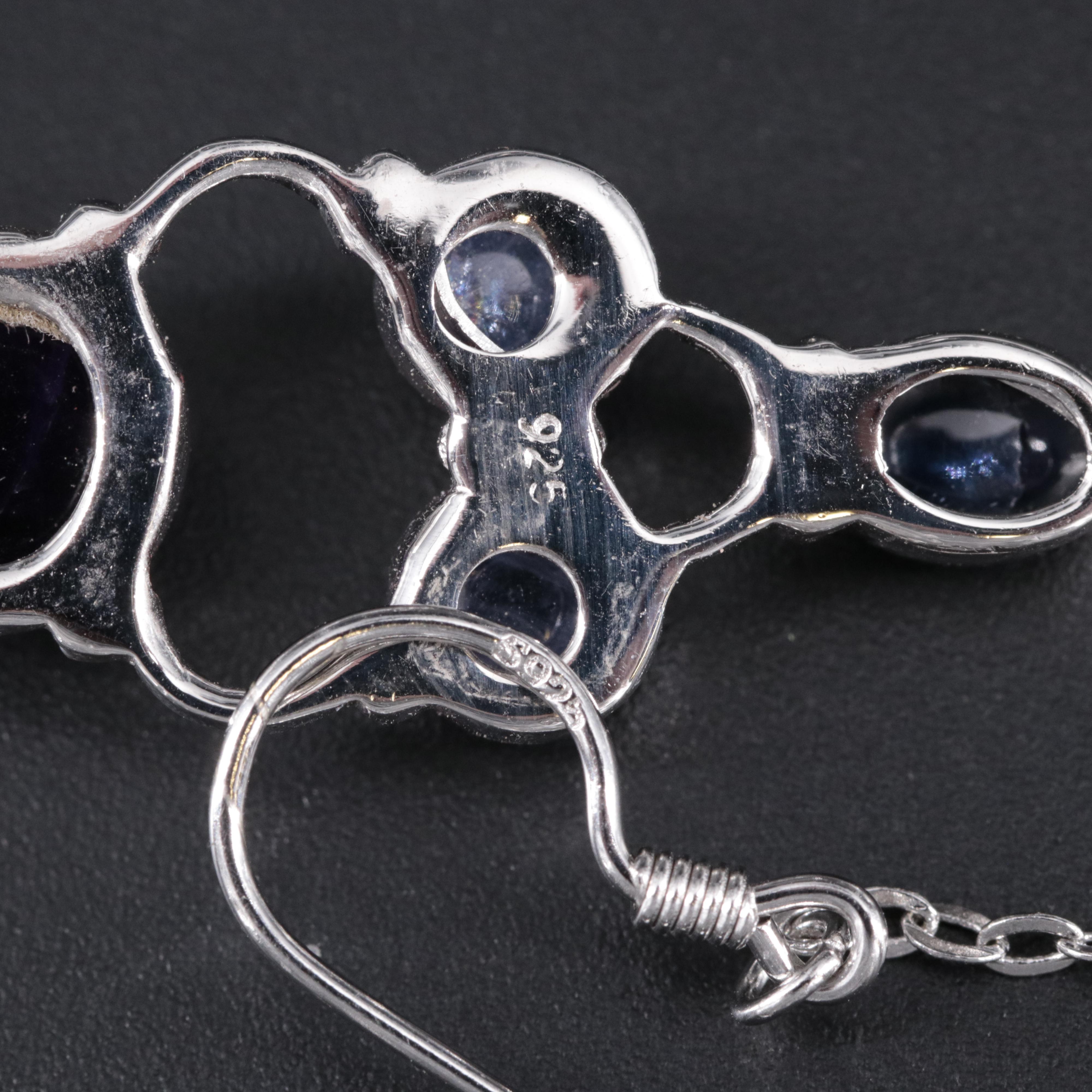 Sterling Silver Earrings Featuring Gemstones