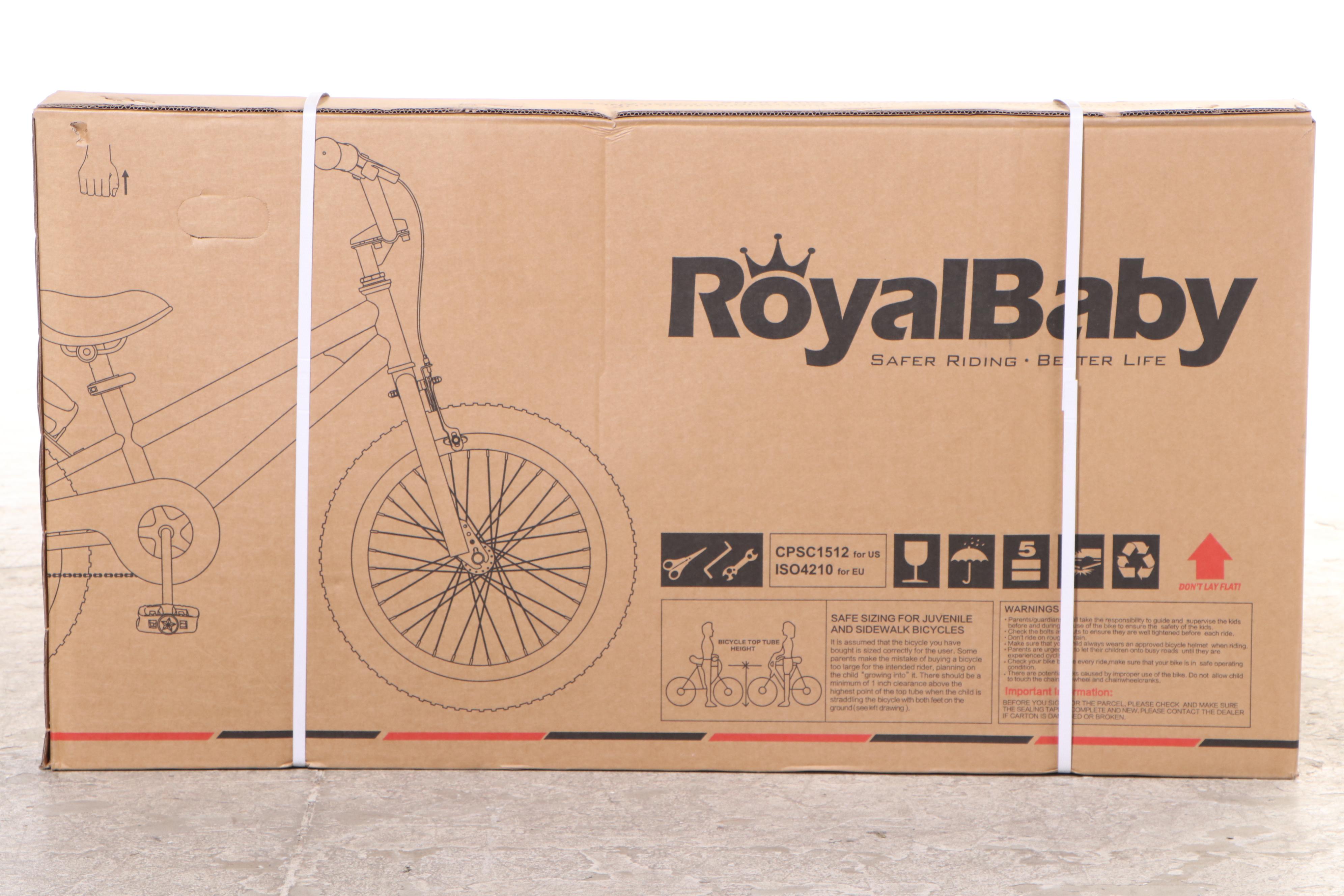 RoyalBaby Freestyle 18" Kids Bike in Red