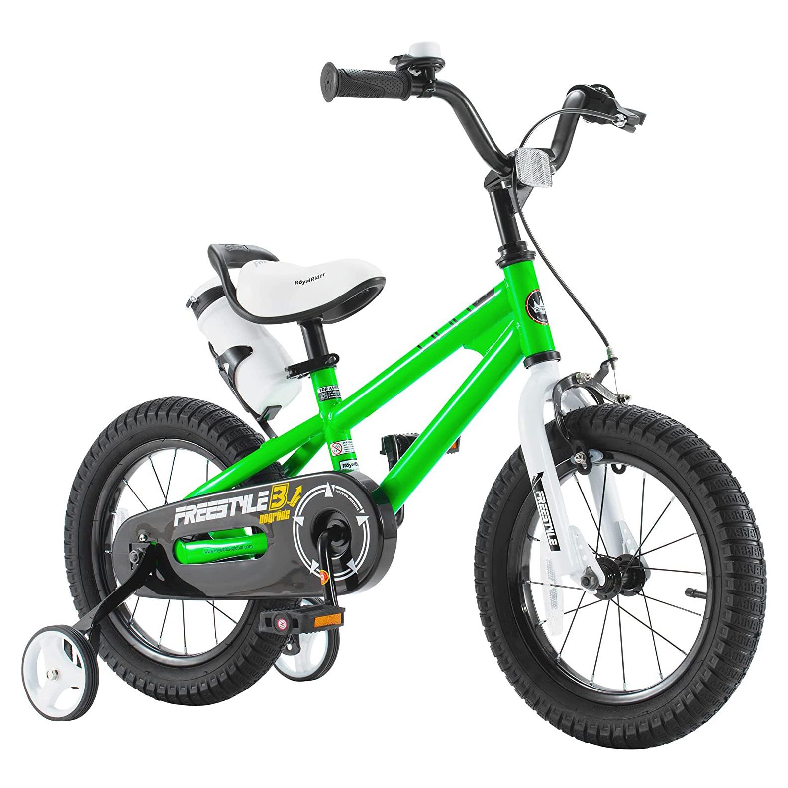 RoyalBaby Freestyle 12" Kids Bike in Green