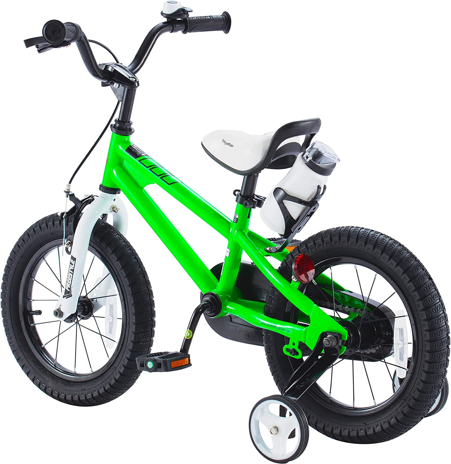 RoyalBaby Freestyle 12" Kids Bike in Green