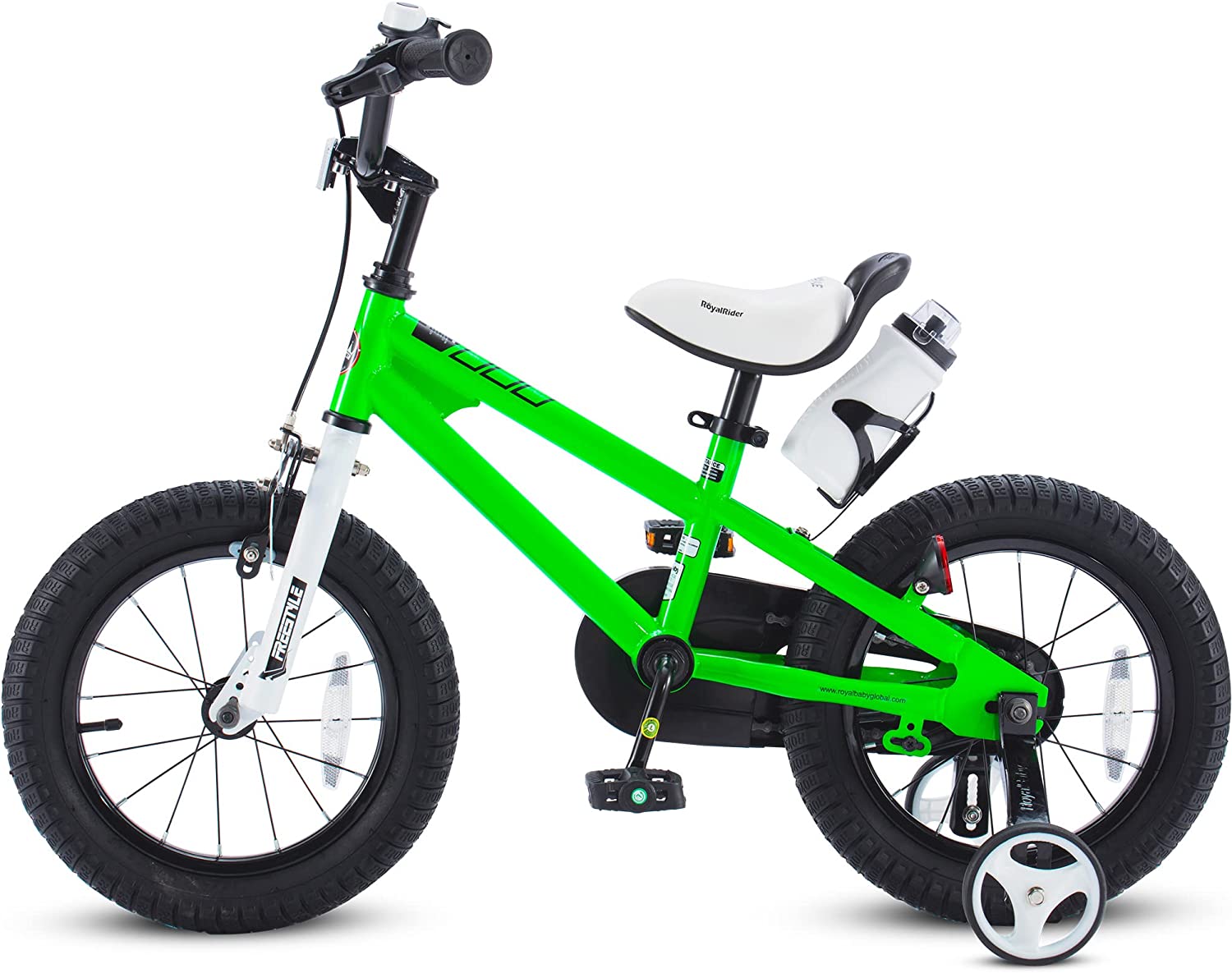 RoyalBaby Freestyle 12" Kids Bike in Green