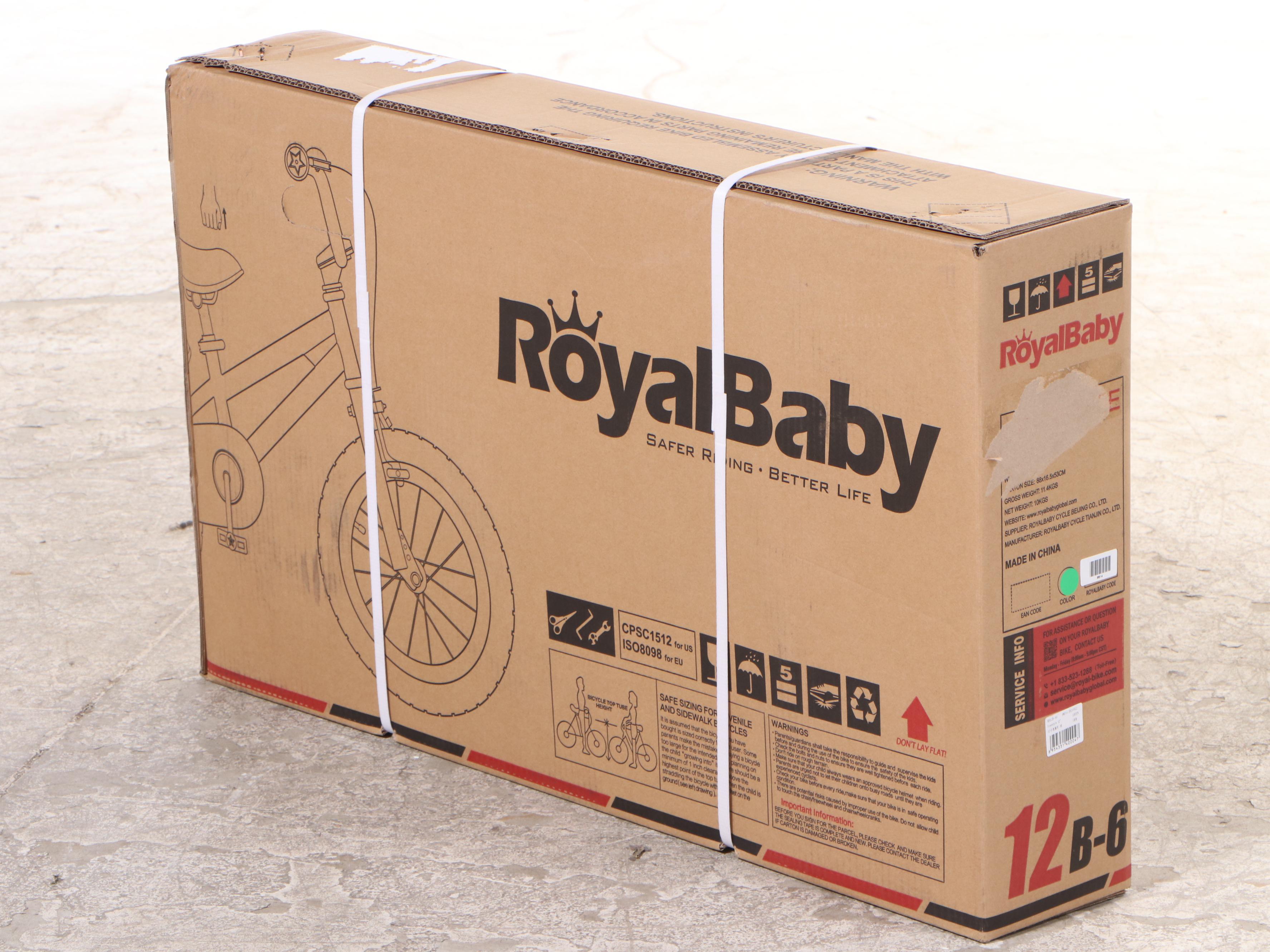 RoyalBaby Freestyle 12" Kids Bike in Green