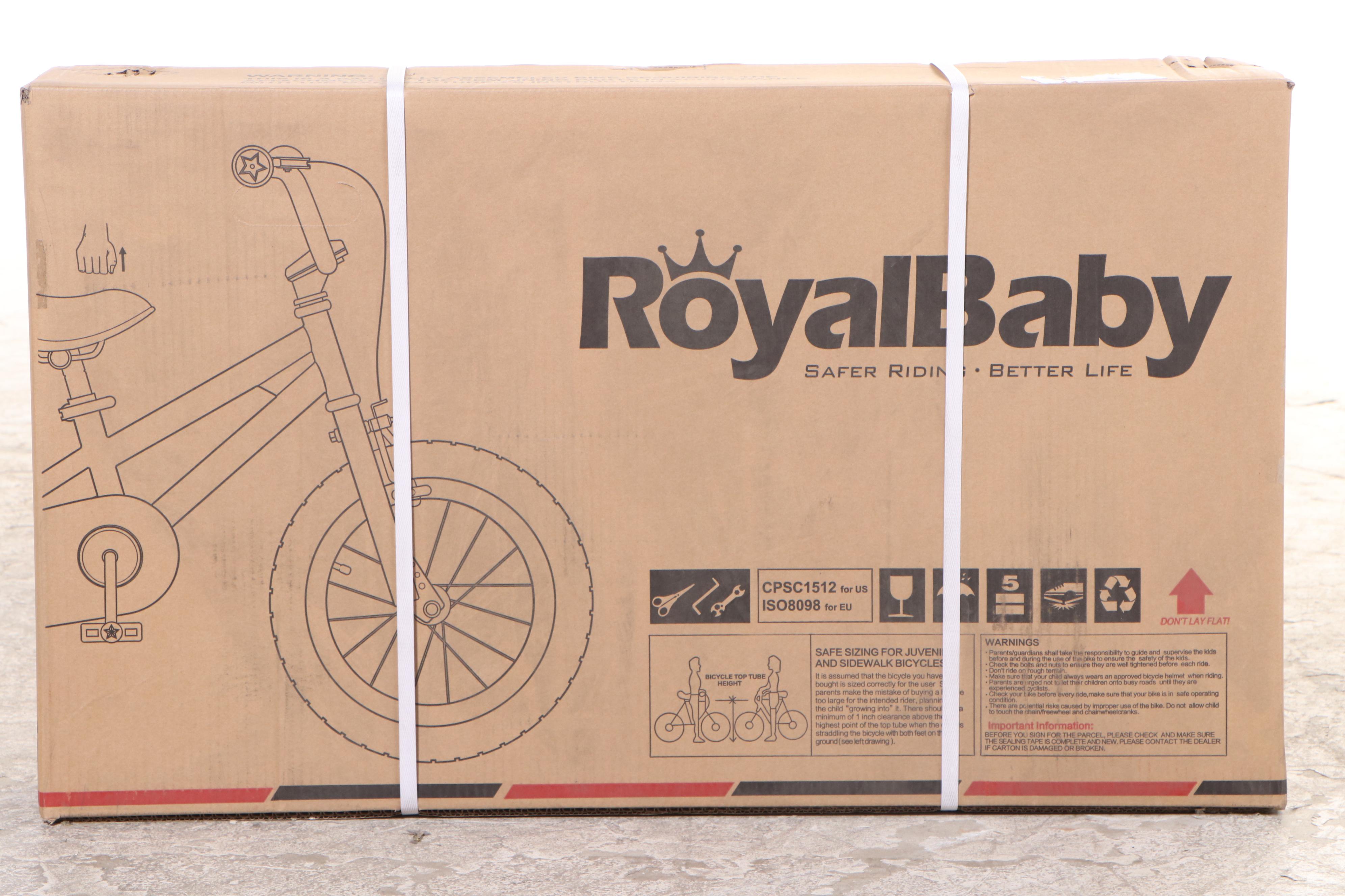 RoyalBaby Freestyle 12" Kids Bike in Green