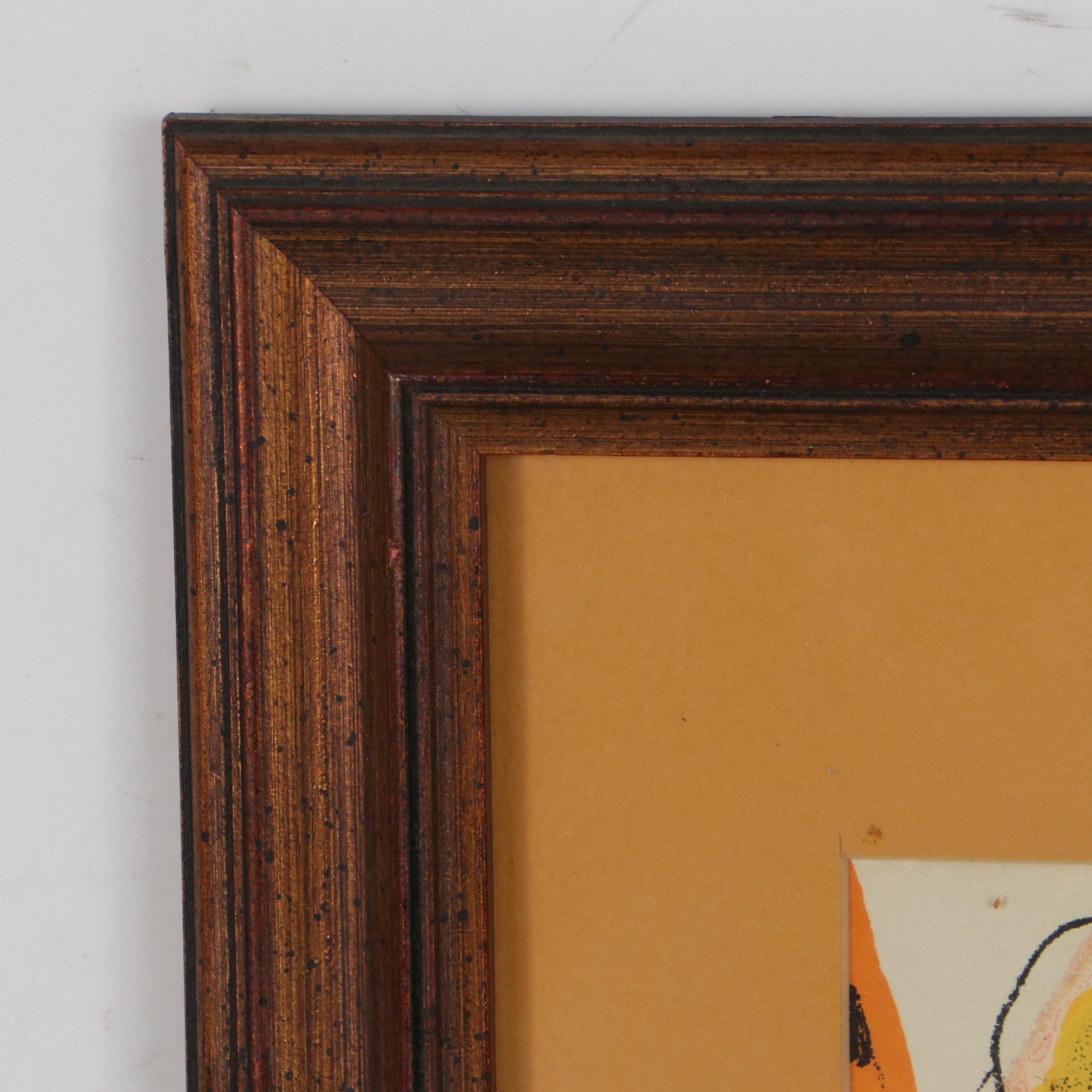 Marc Chagall Lithograph Cover From "Chagall" by Jacques Lassaigne