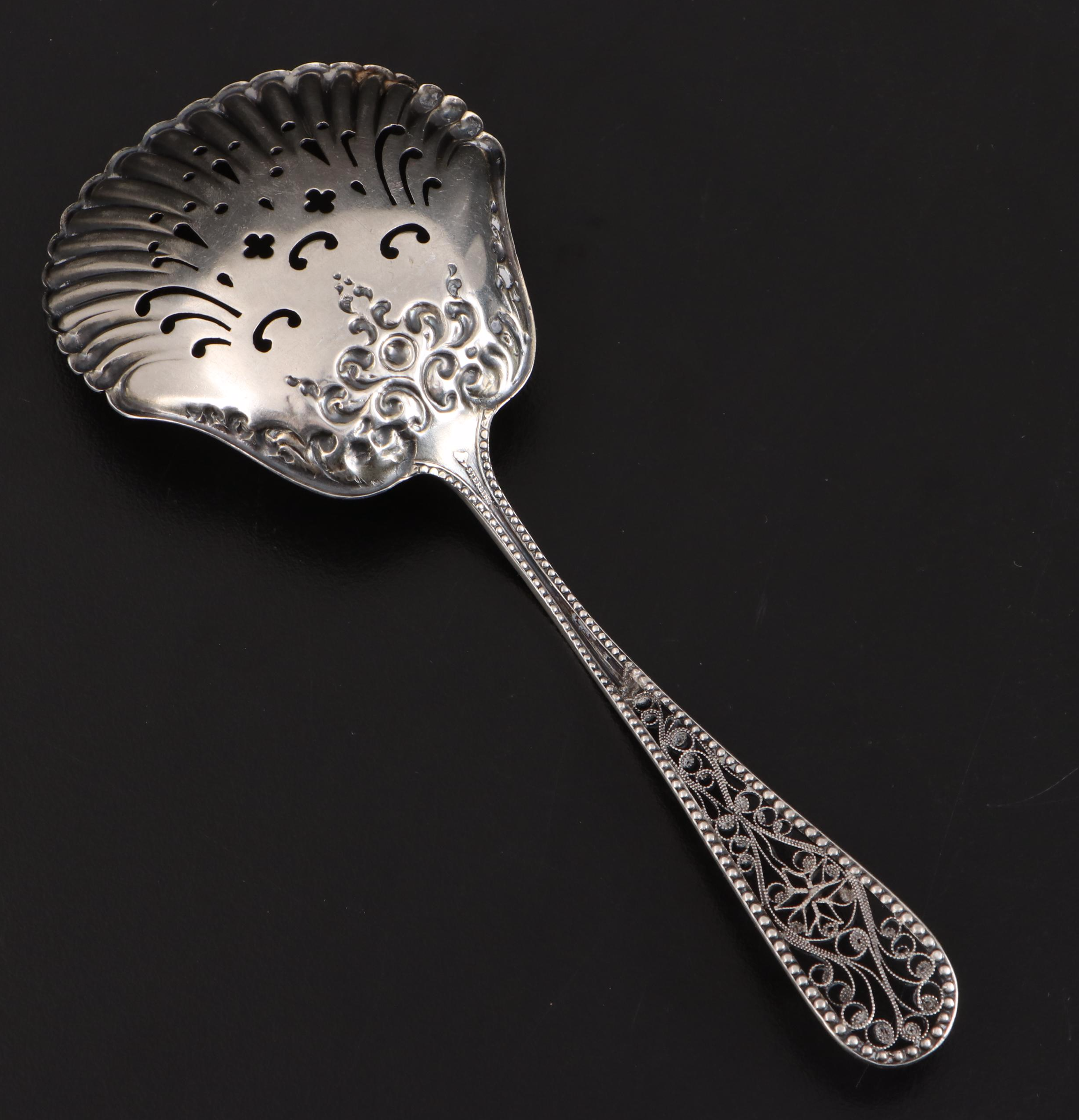 Tiffany & Co. Sterling Silver Spoon with Other Sterling Spoons