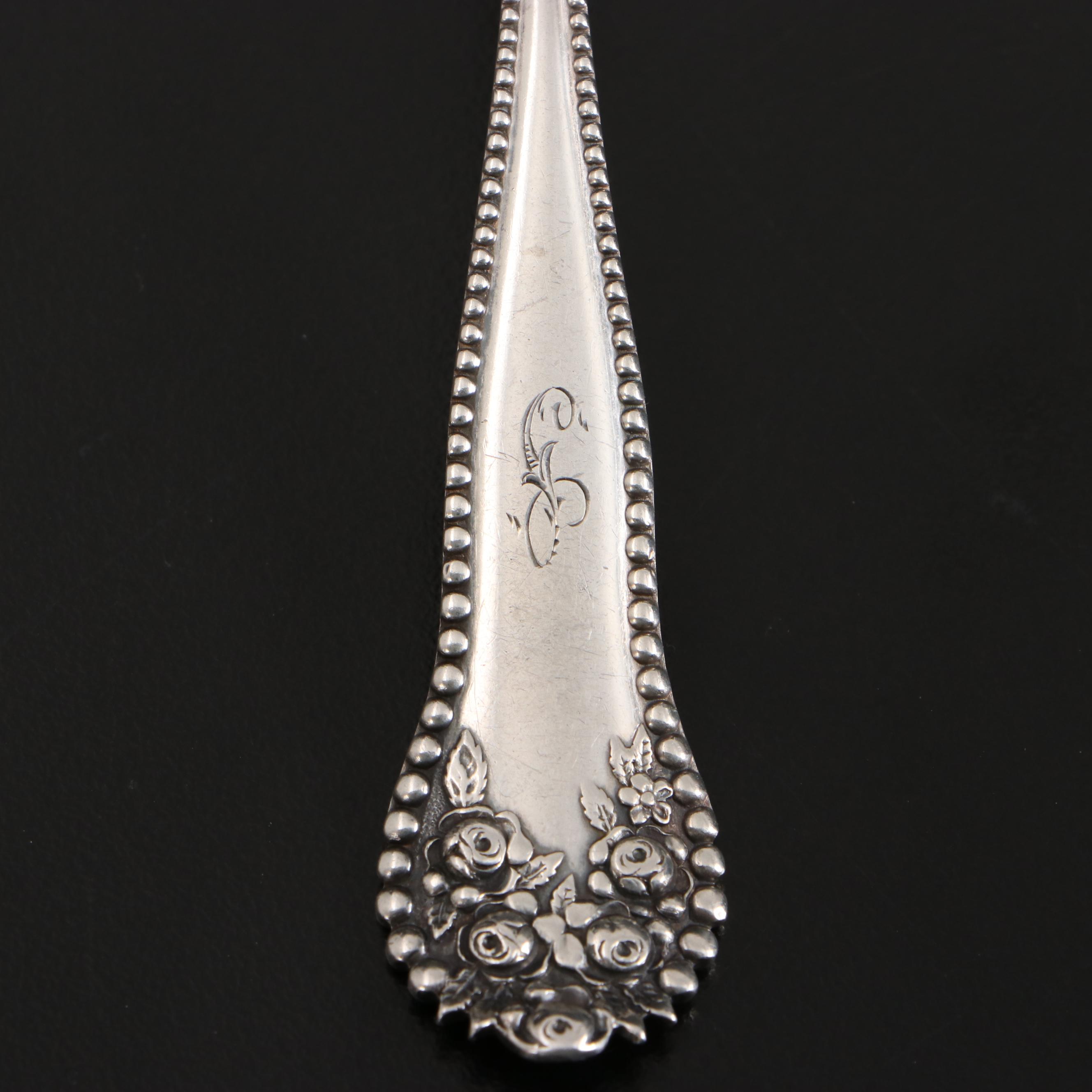 Tiffany & Co. Sterling Silver Spoon with Other Sterling Spoons