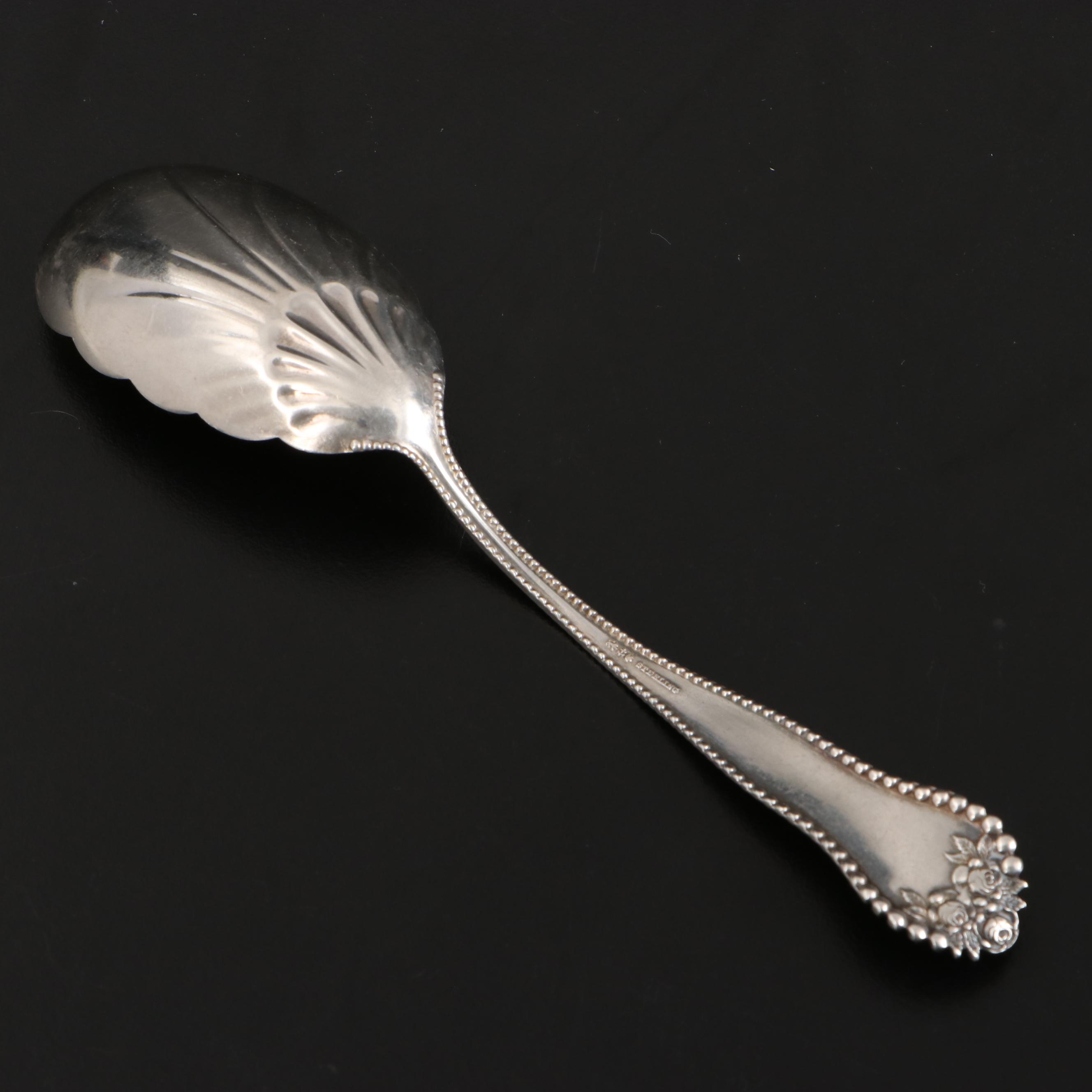 Tiffany & Co. Sterling Silver Spoon with Other Sterling Spoons