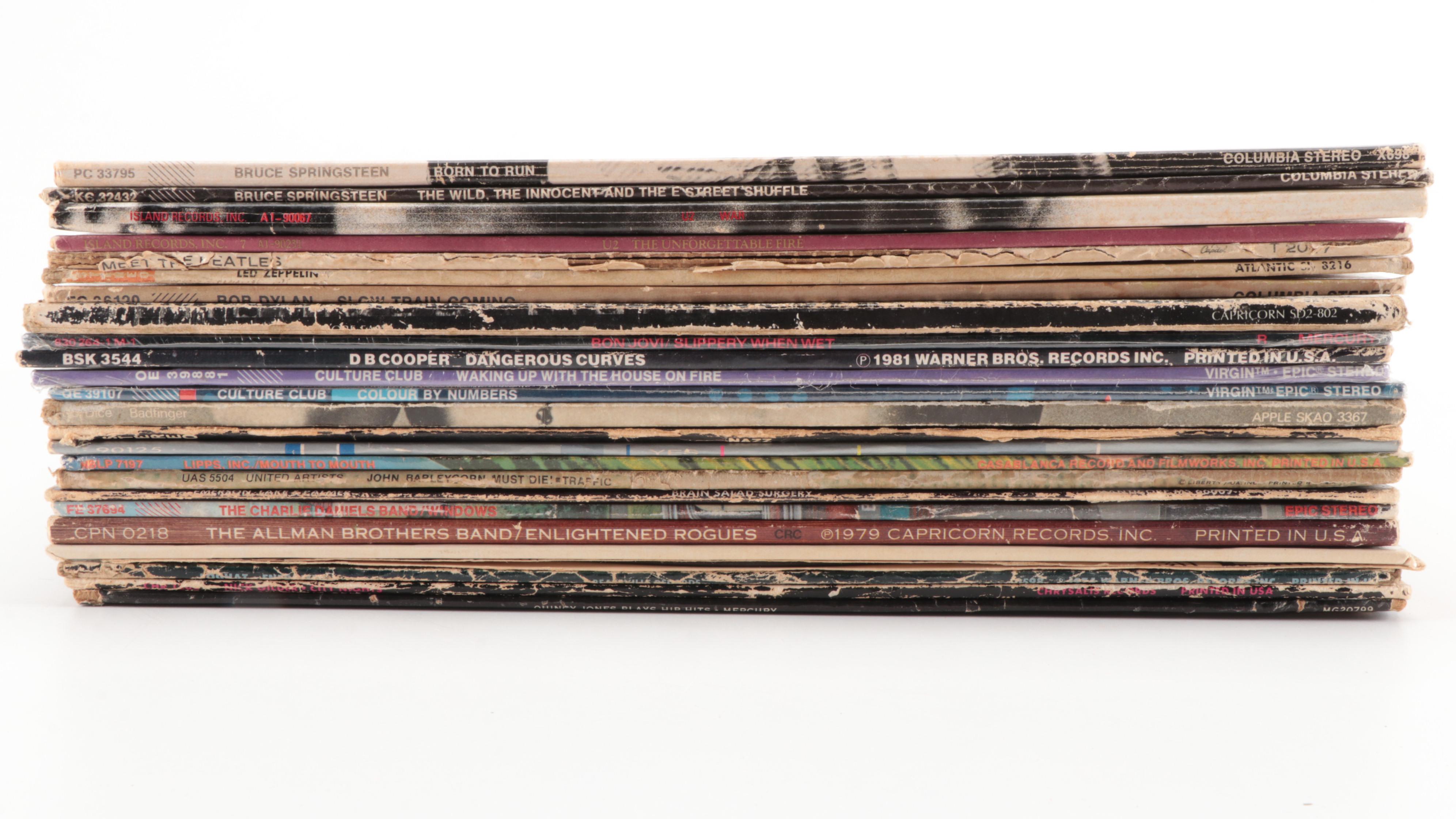 Bruce Springsteen, U2 and Other LP Vinyl Records, 1970s–1980s