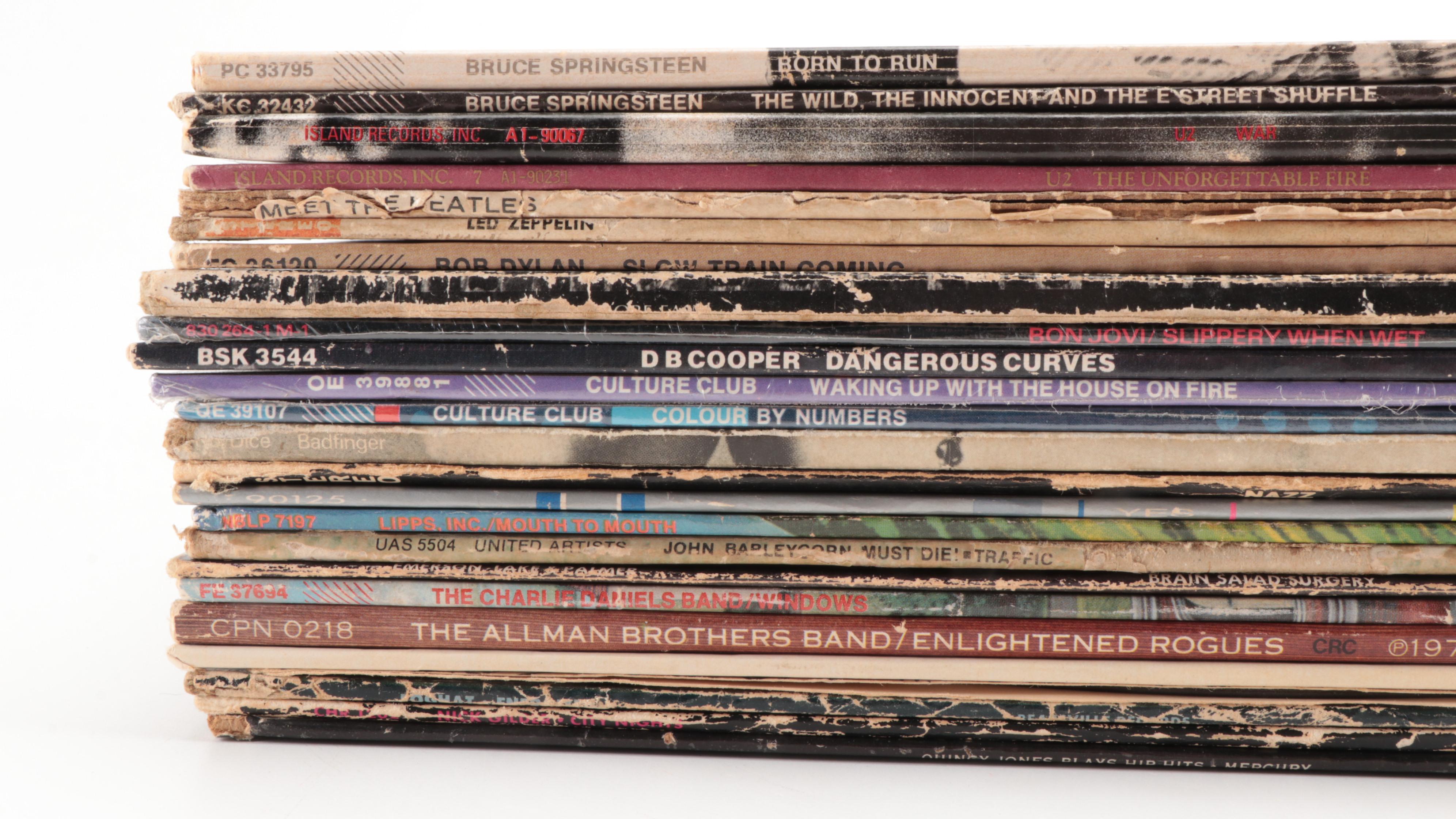 Bruce Springsteen, U2 and Other LP Vinyl Records, 1970s–1980s