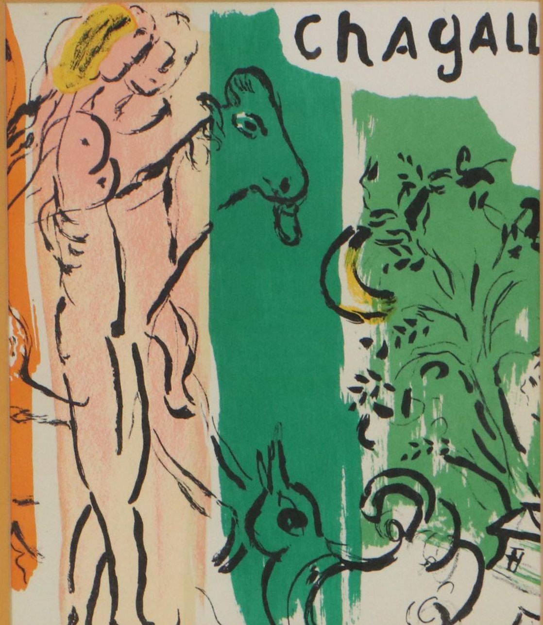 Marc Chagall Lithograph Cover From "Chagall" by Jacques Lassaigne