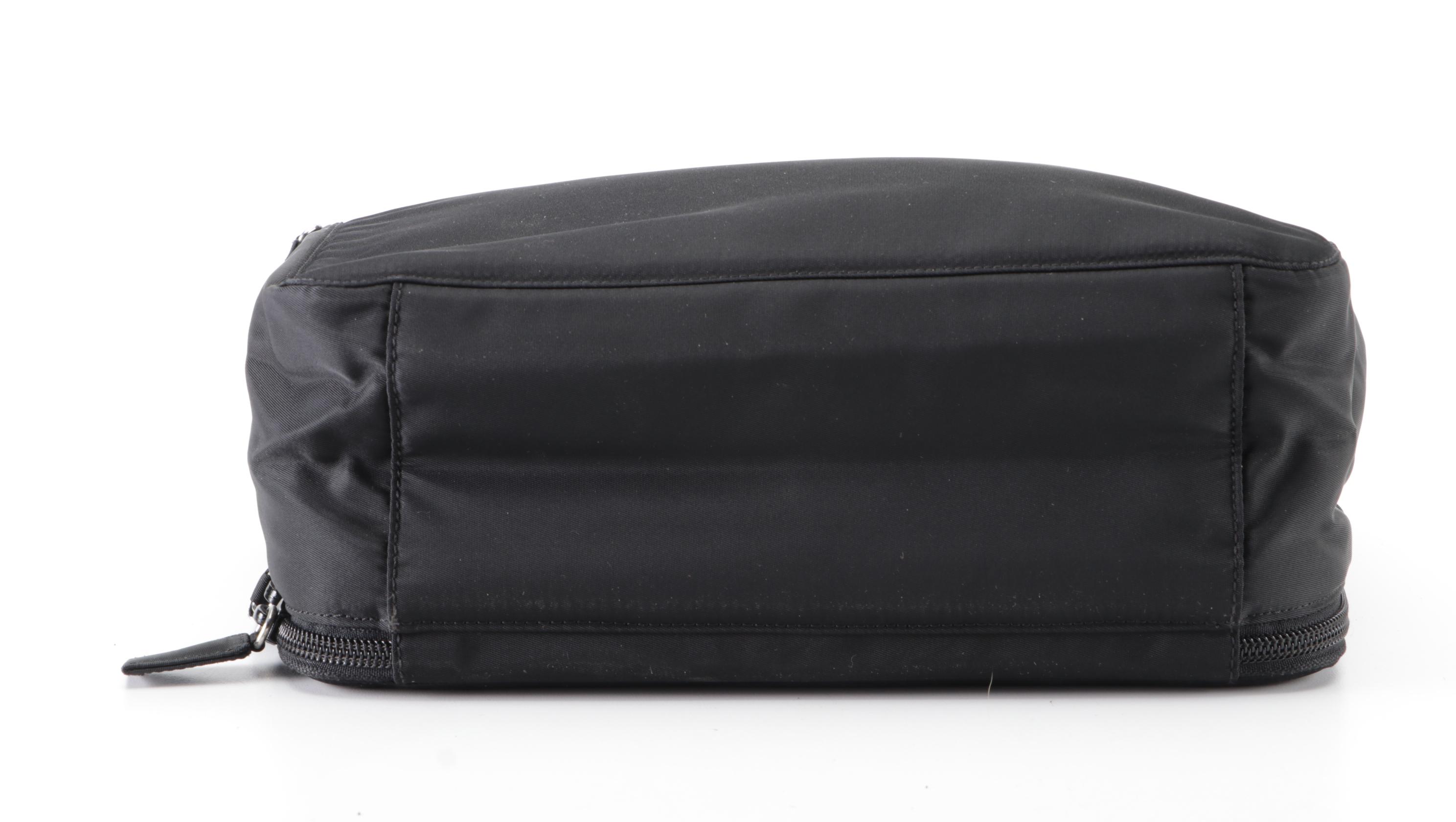 Prada Black Nylon Tessuto Toiletry Travel Bag