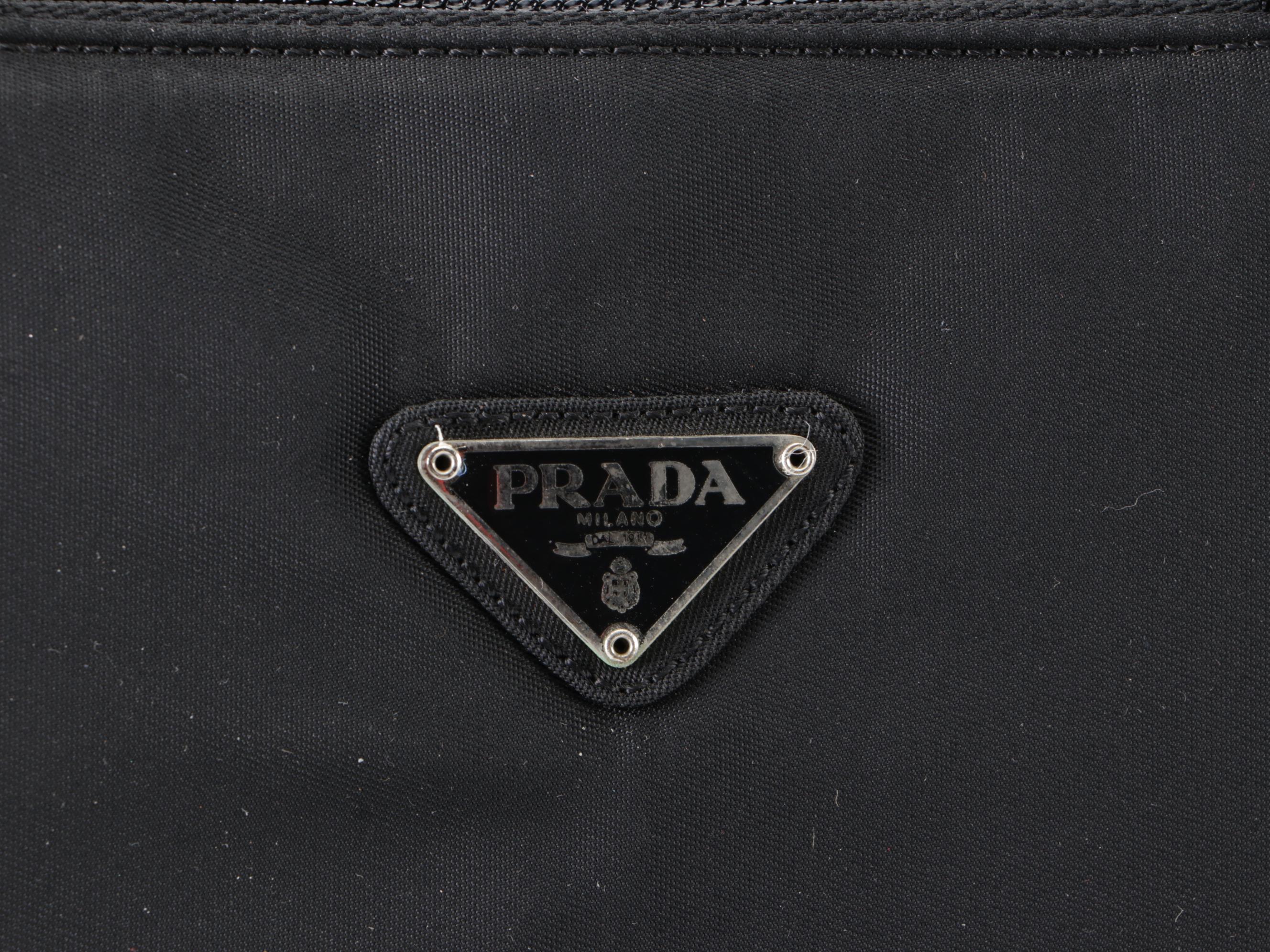 Prada Black Nylon Tessuto Toiletry Travel Bag