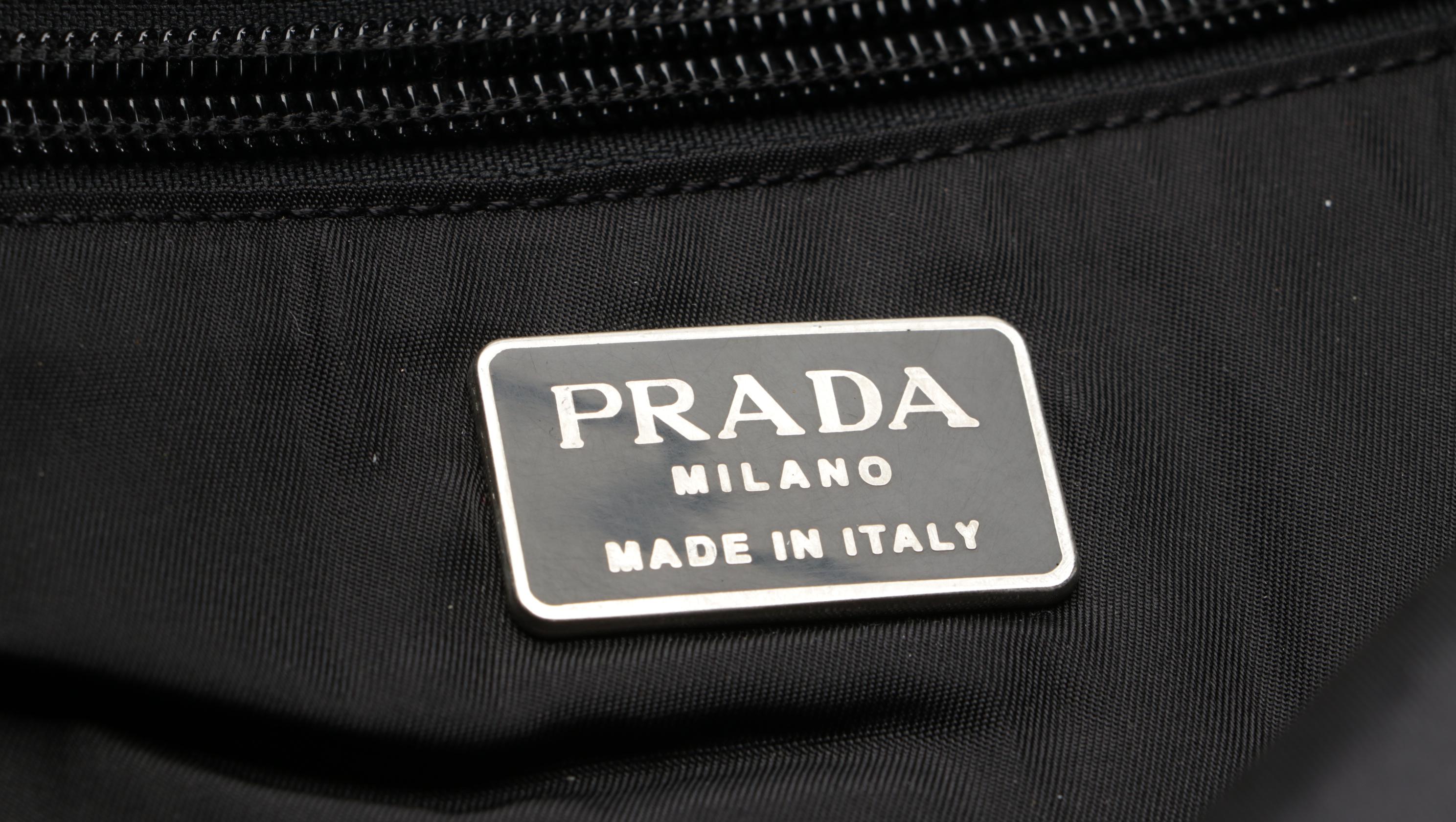 Prada Black Nylon Tessuto Toiletry Travel Bag