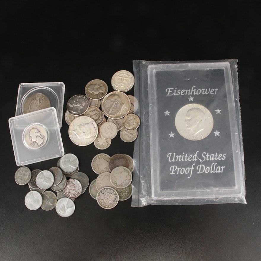 Group  of U.S. Silver Coins and Others