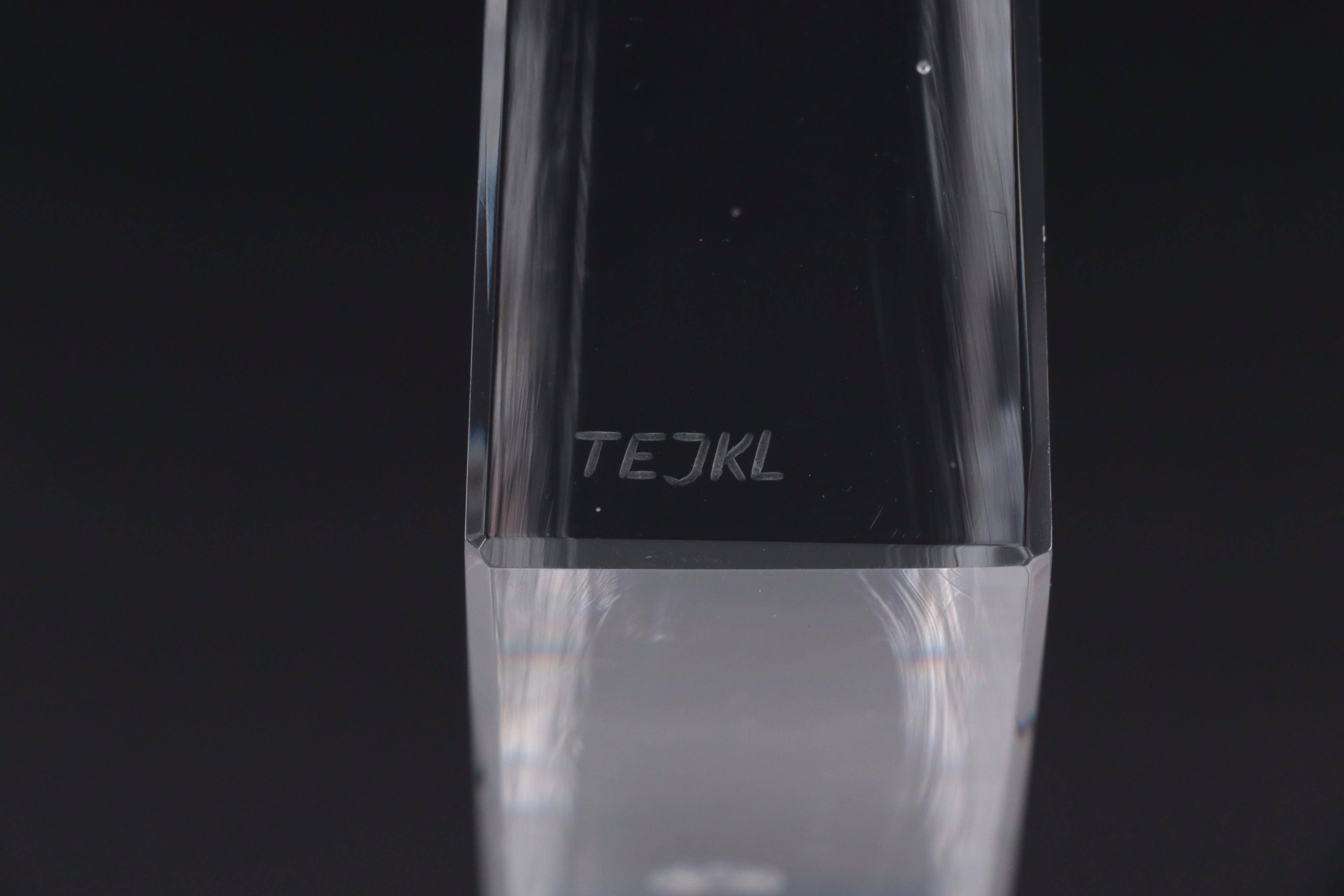 Tejkl Brothers for Atelier Chalupka –Tejkl "Icarus" Engraved Czech Crystal Block