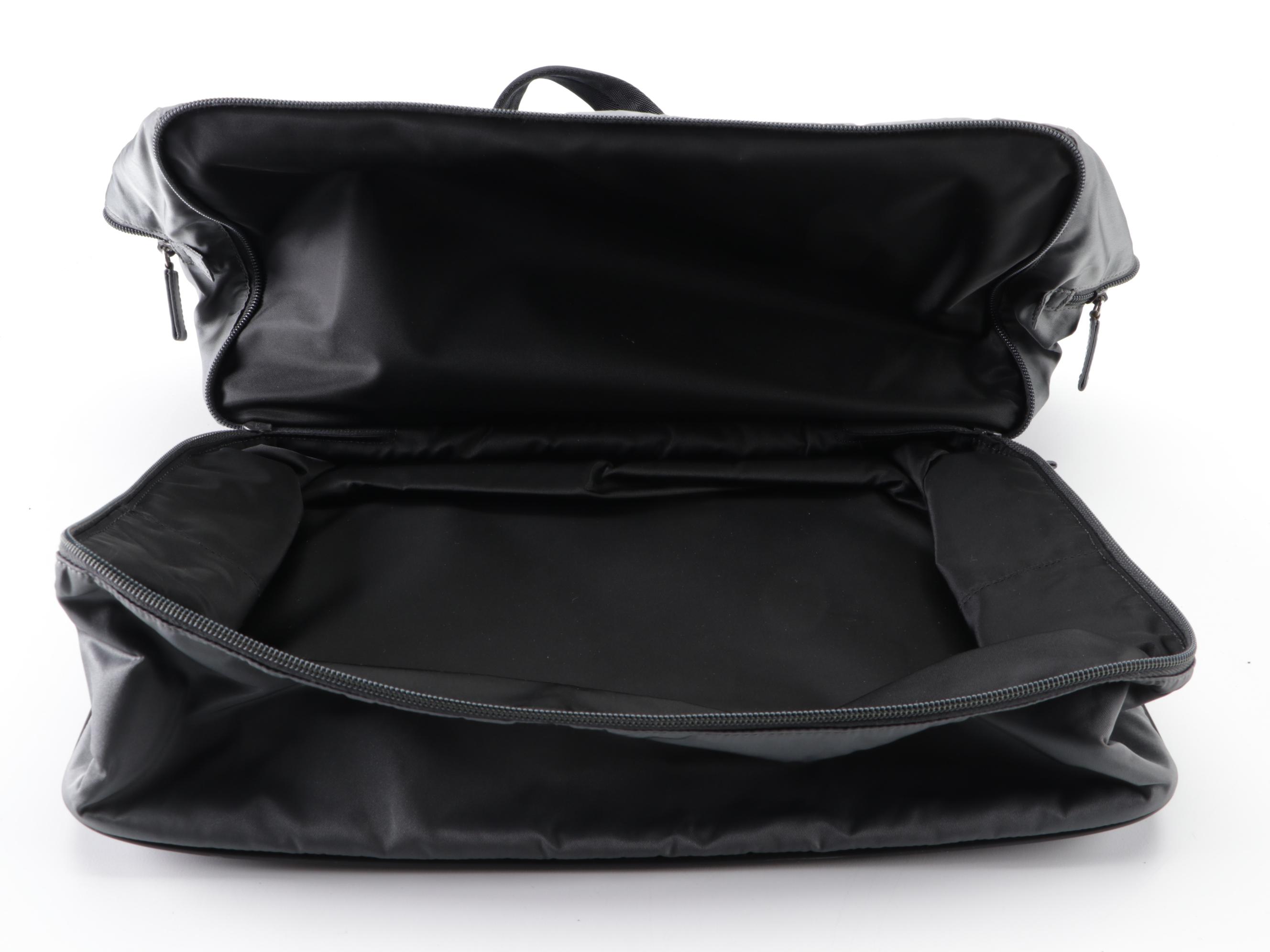 Prada Sport Domed Travel Bag in Slate Grey Nylon Gabardine