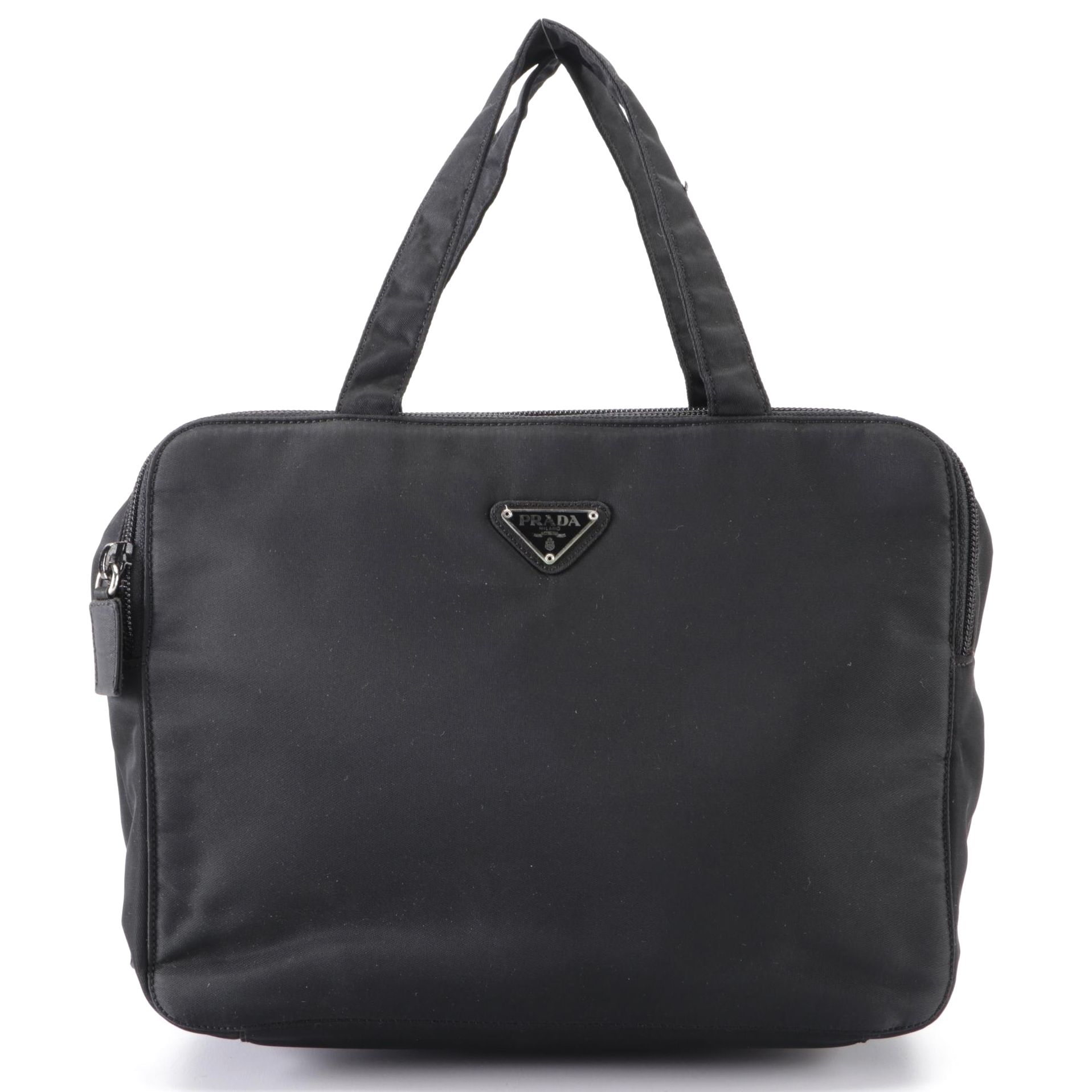 Prada Black Nylon Tessuto Toiletry Travel Bag
