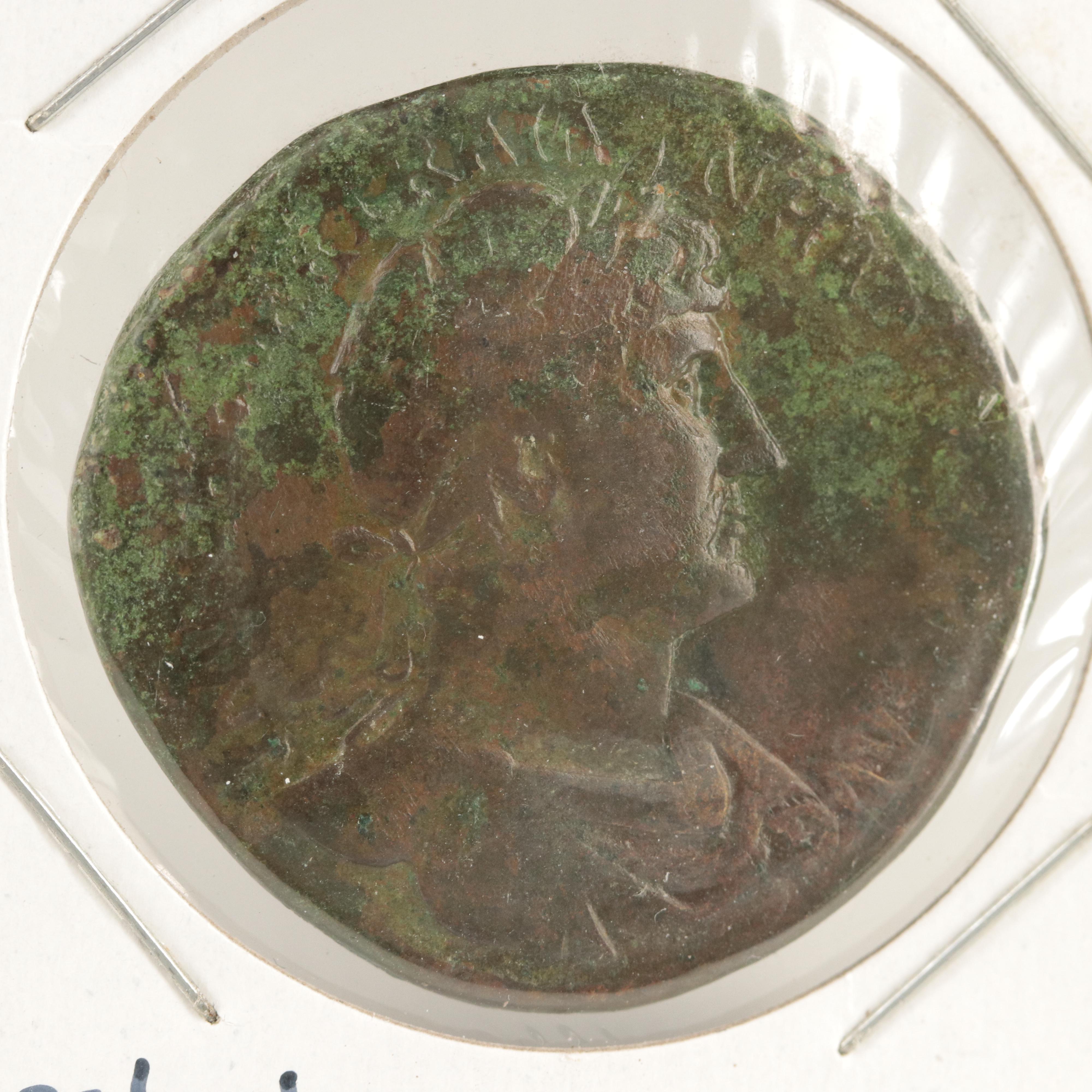 Ancient Roman Imperial Sestertius of Hadrian, ca. 120 AD