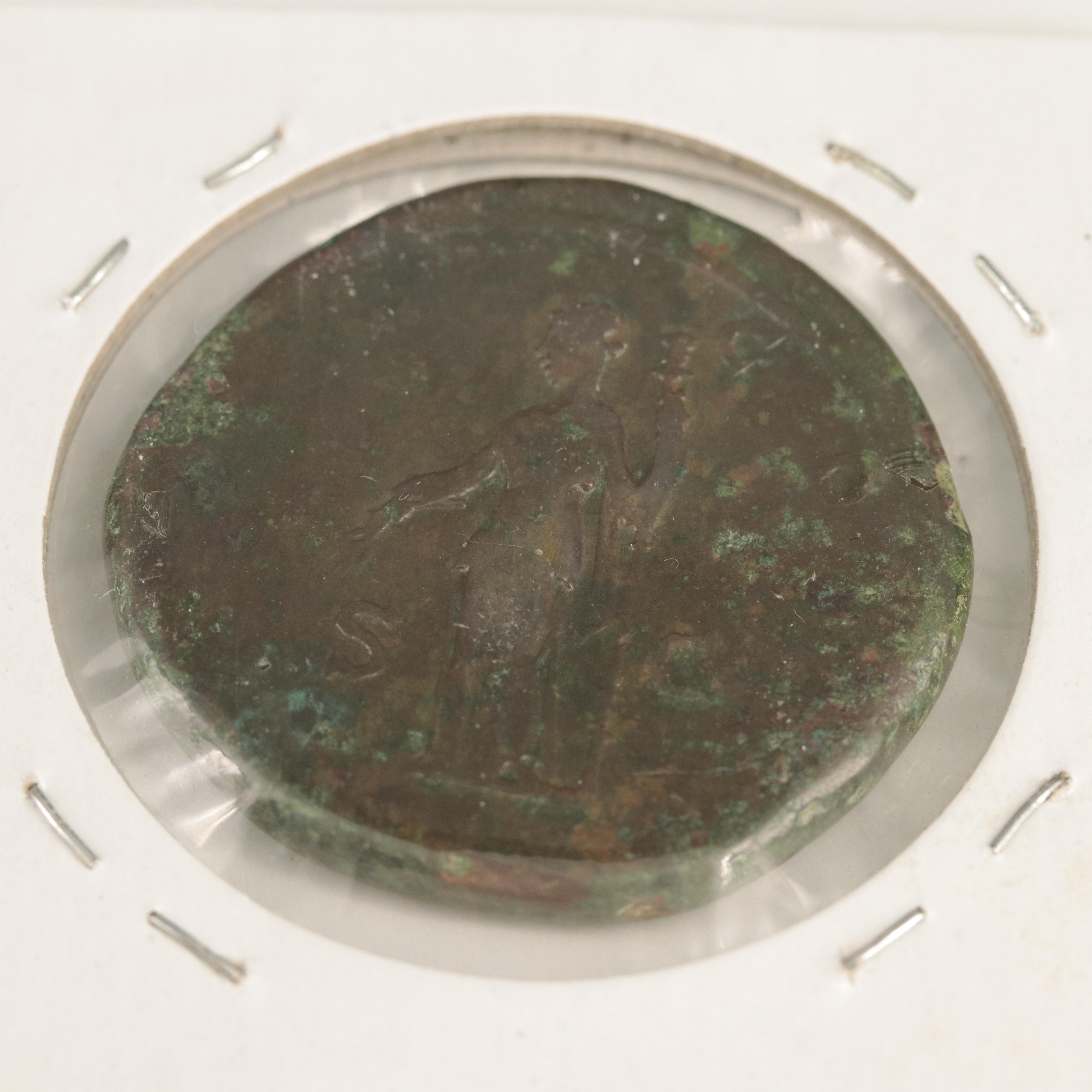 Ancient Roman Imperial Sestertius of Hadrian, ca. 120 AD