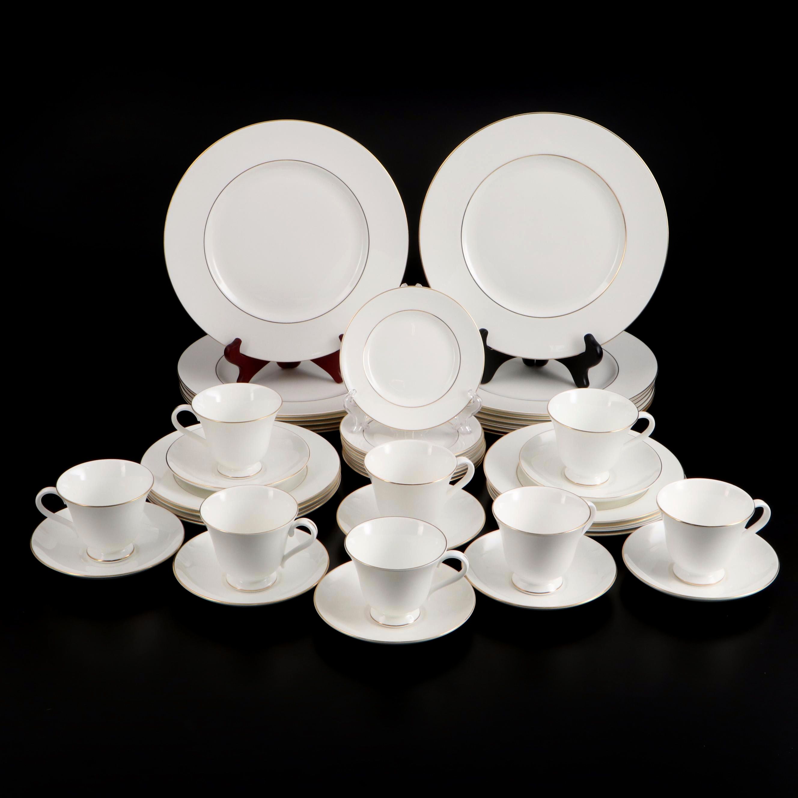 Wedgwood "Signet Gold" and "Ascot" Bone China Dinnerware