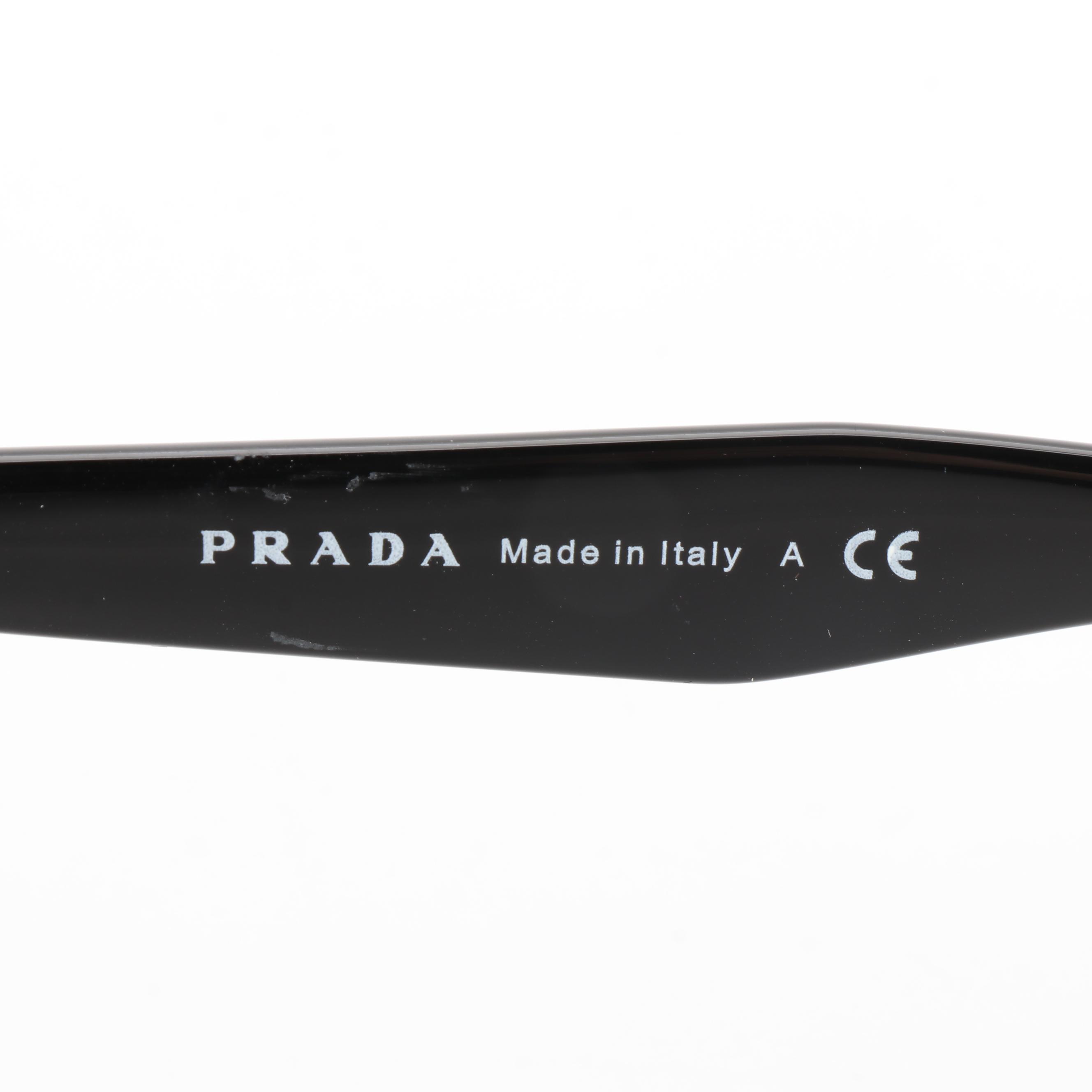 Prada SPR61T Brown/Gold Tone Sunglasses with Case and Box