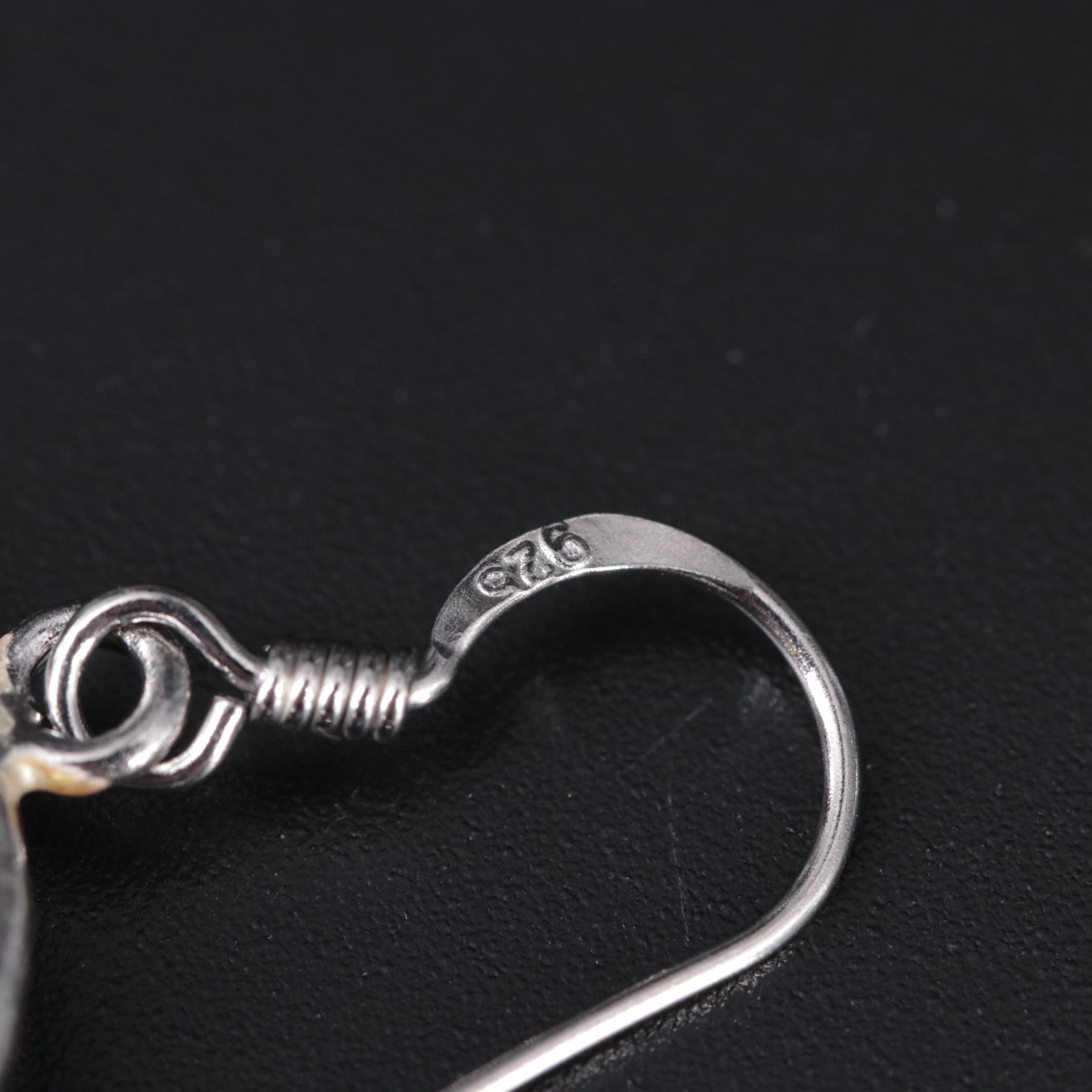 Sterling Silver Drop Earrings Featuring Gemstones