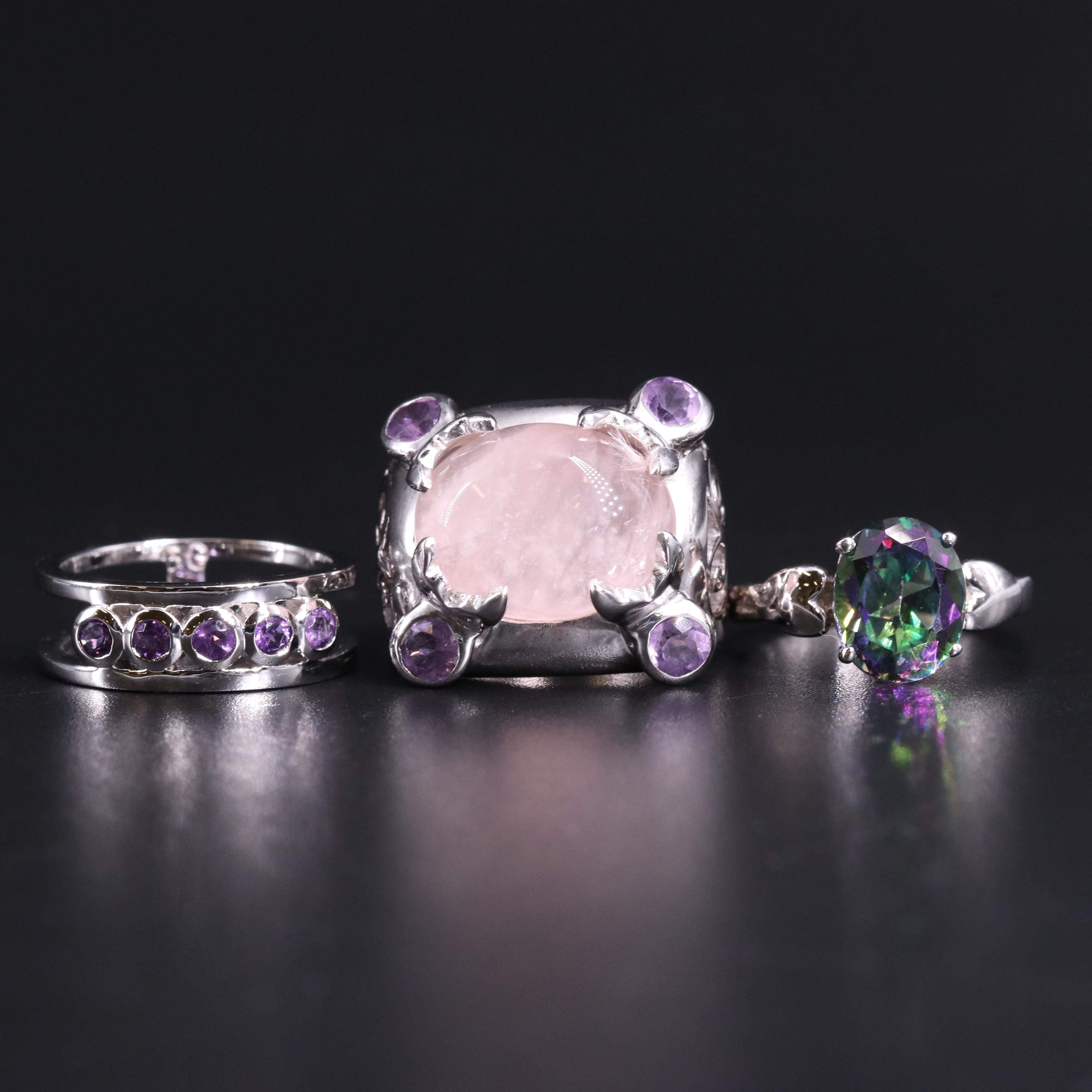 Sterling Silver Gemstone Trio