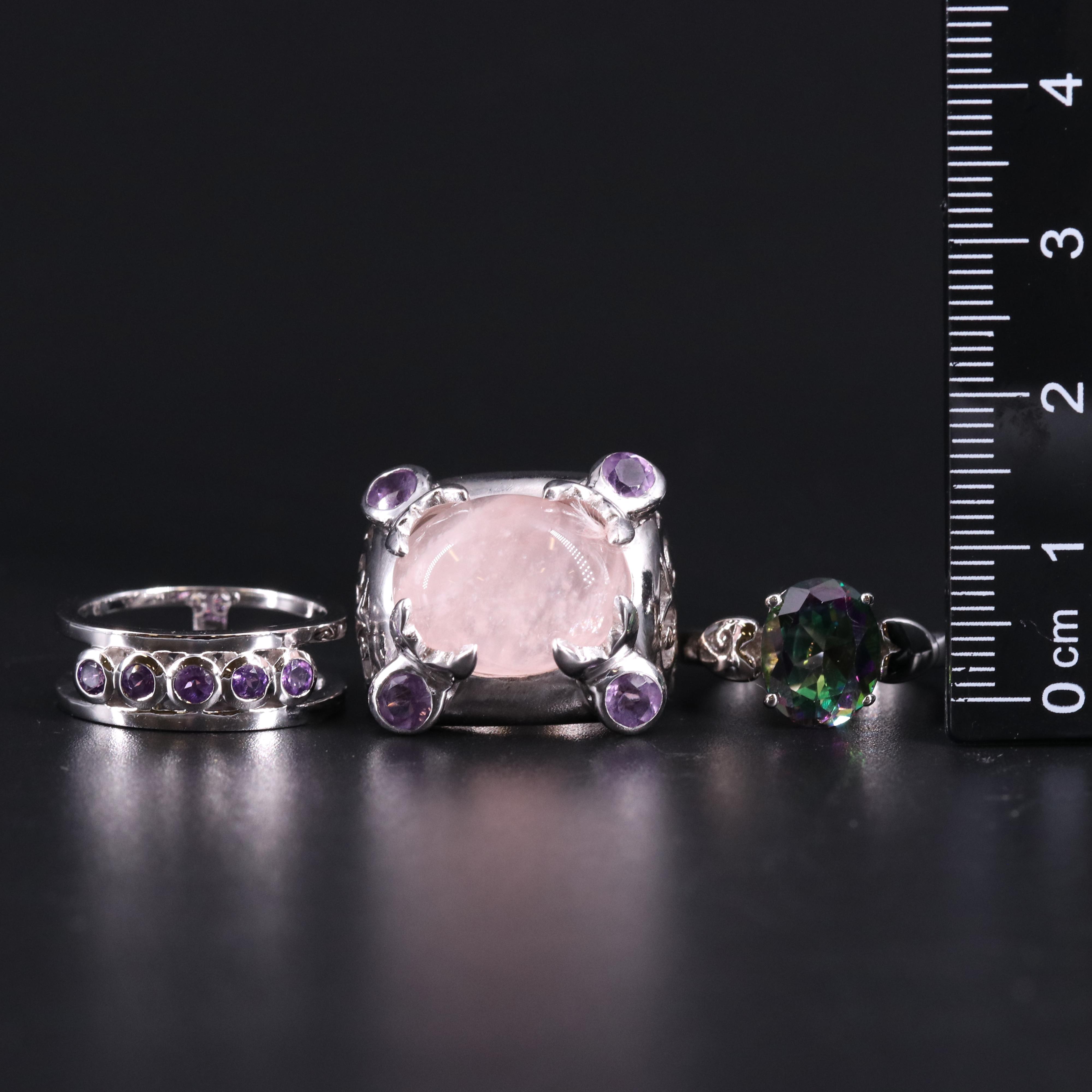 Sterling Silver Gemstone Trio