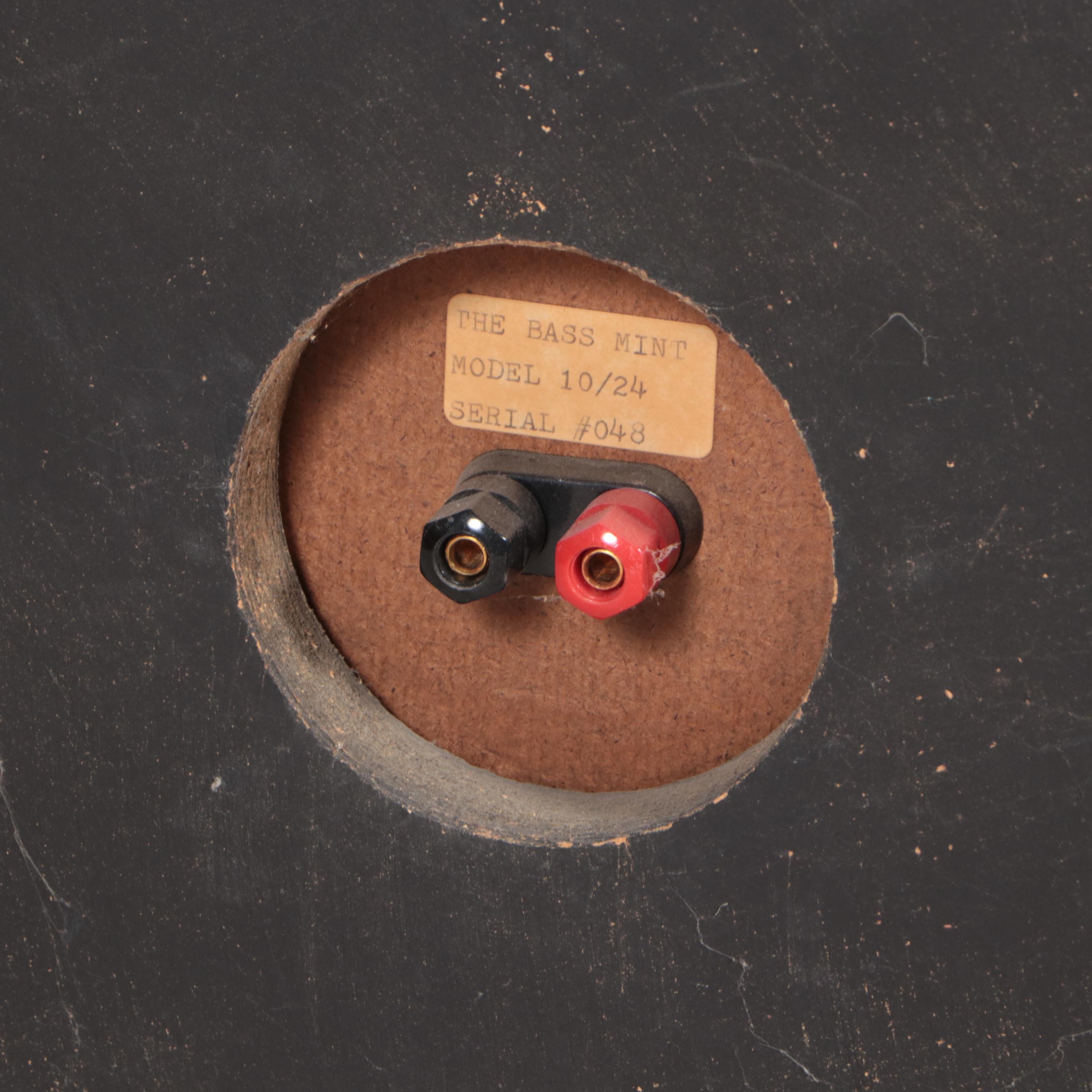 Pair of English Tannoy Belvedere Speakers and The Bass Mint Model 10/24 Sub