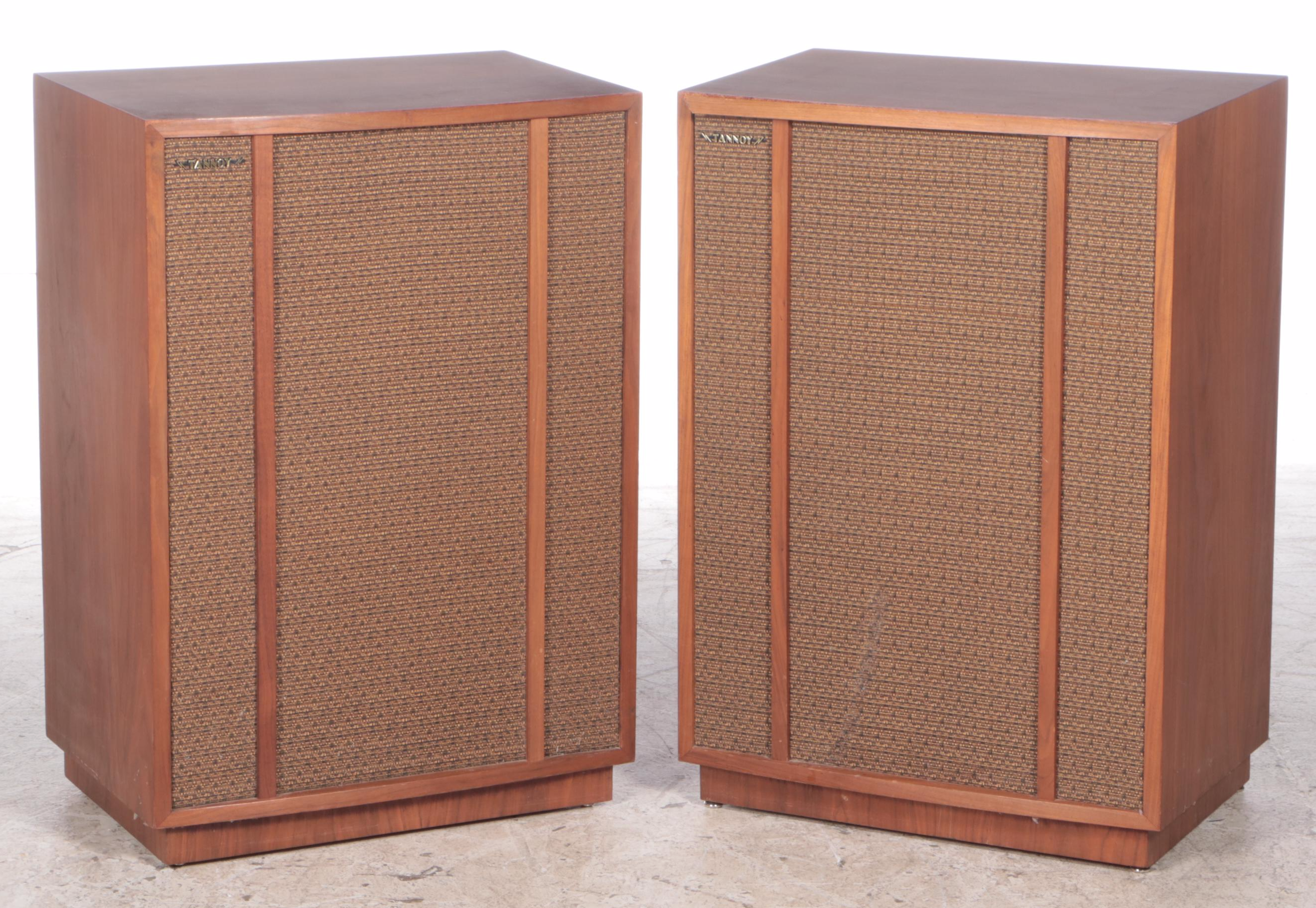 Pair of English Tannoy Belvedere Speakers and The Bass Mint Model 10/24 Sub