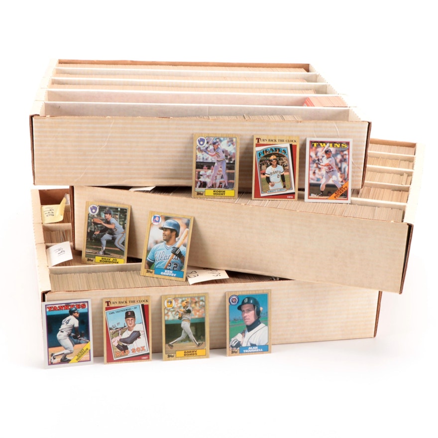 Topps Baseball Cards With Bonds, Clemente, Henderson, More 1976–1991