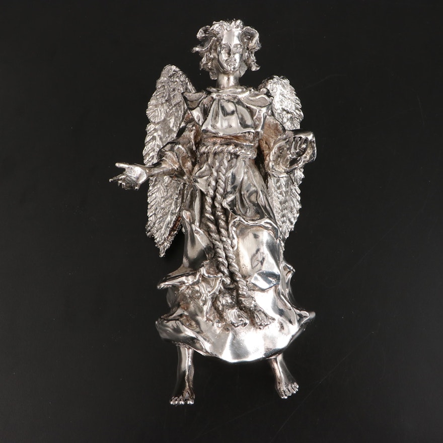 Rebecca Dykstra Weighted Sterling Silver Archangel Tree Topper