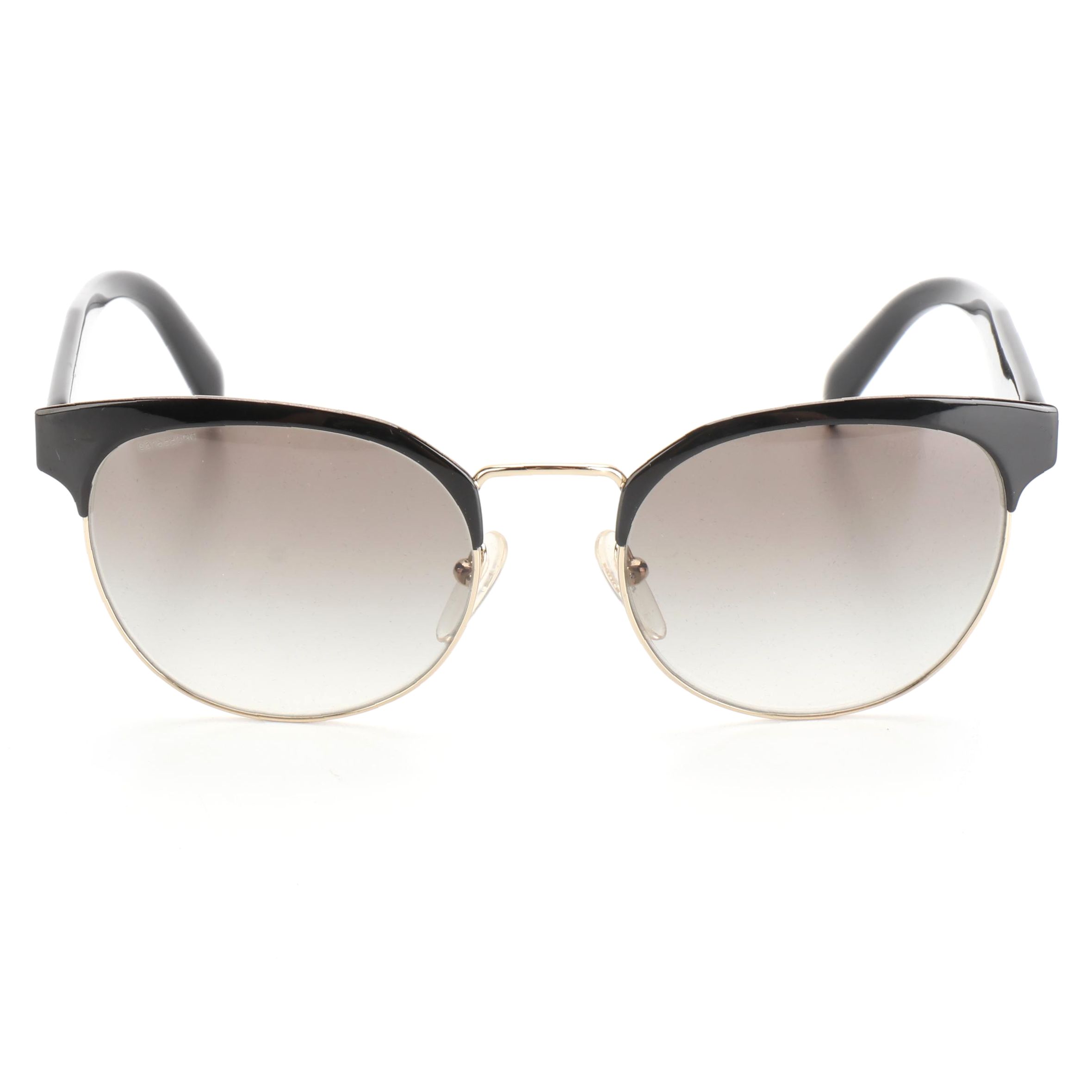 Prada SPR61T Brown/Gold Tone Sunglasses with Case and Box