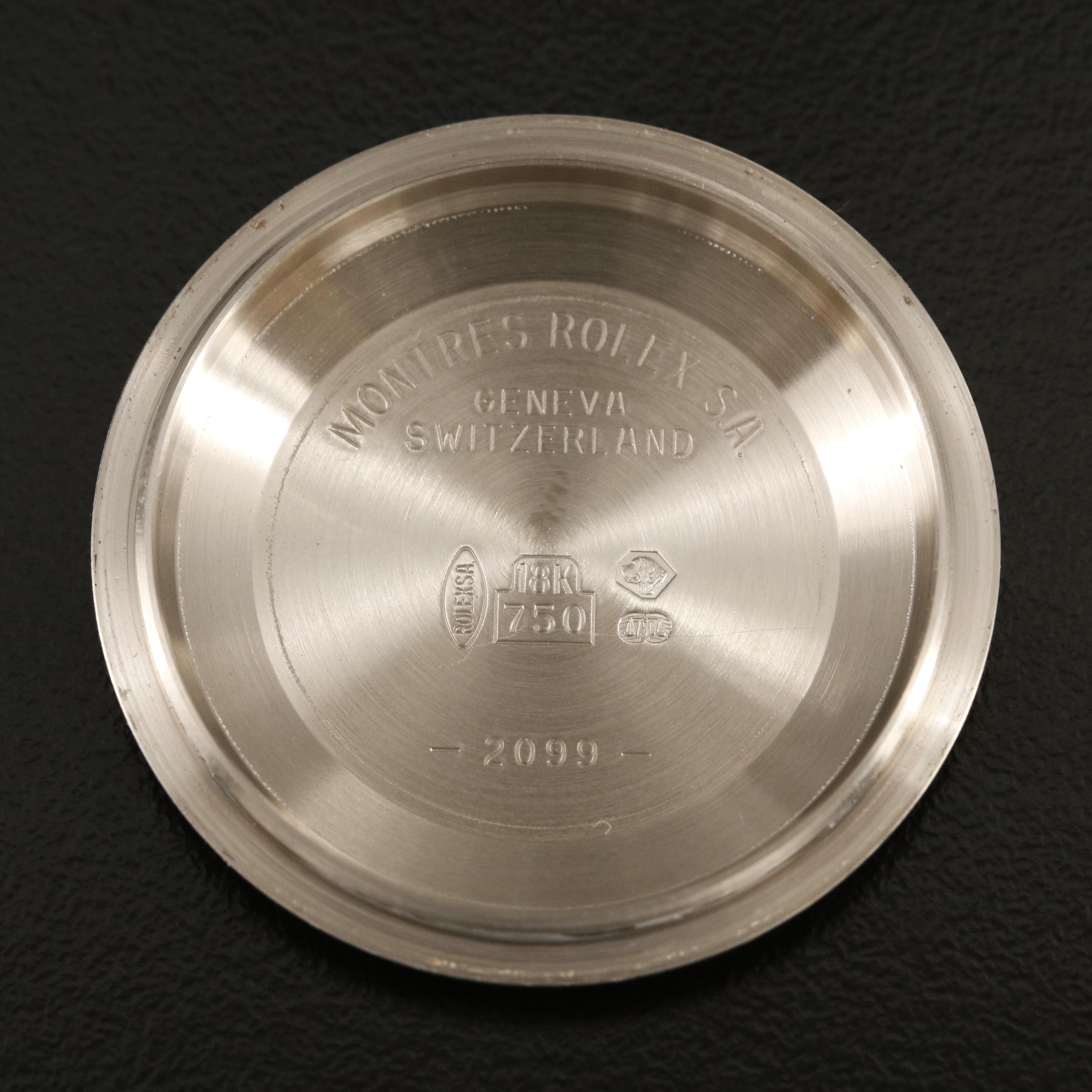 18K Rolex Day-Date White Mother-of-Pearl Factory Diamond Dial Watch