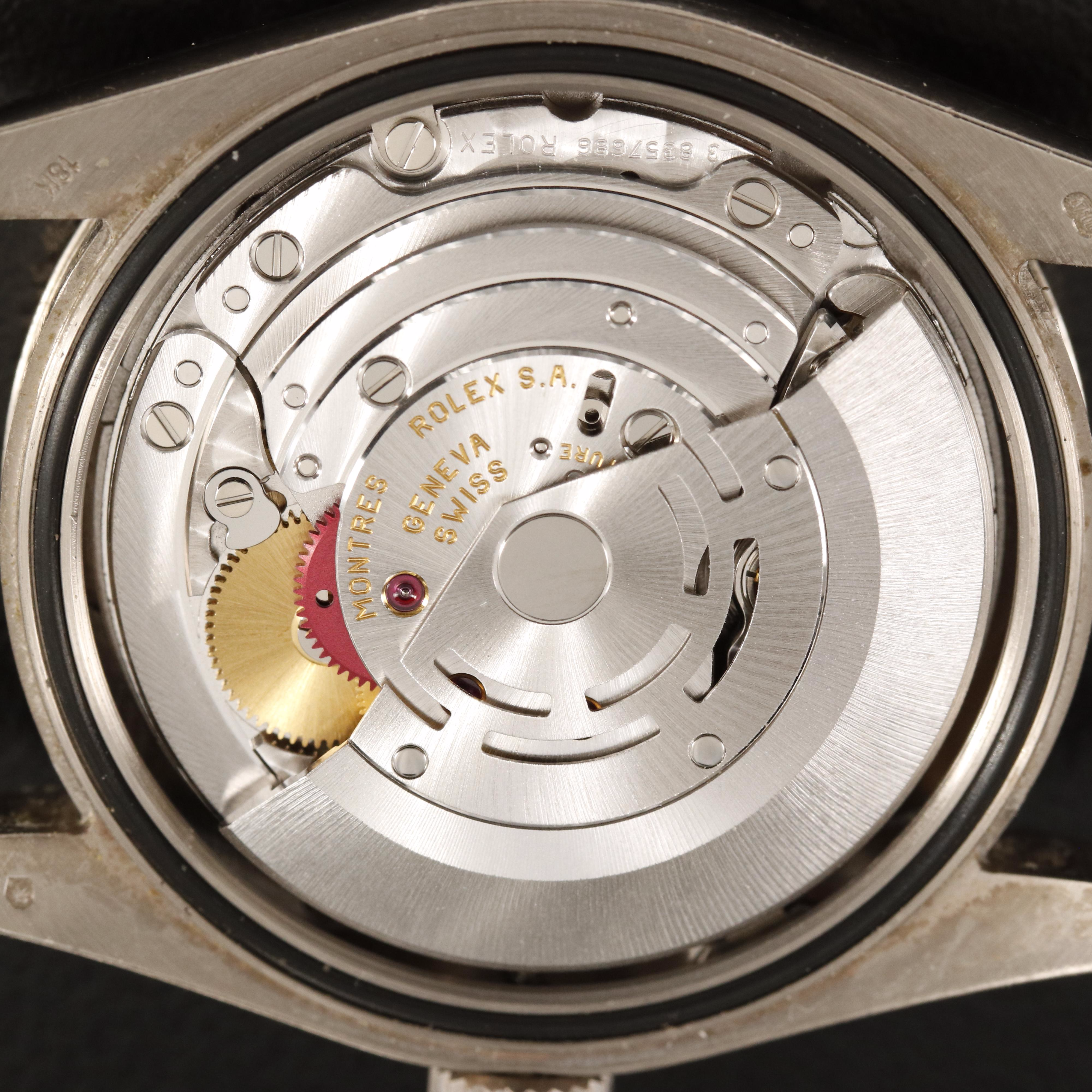 18K Rolex Day-Date White Mother-of-Pearl Factory Diamond Dial Watch