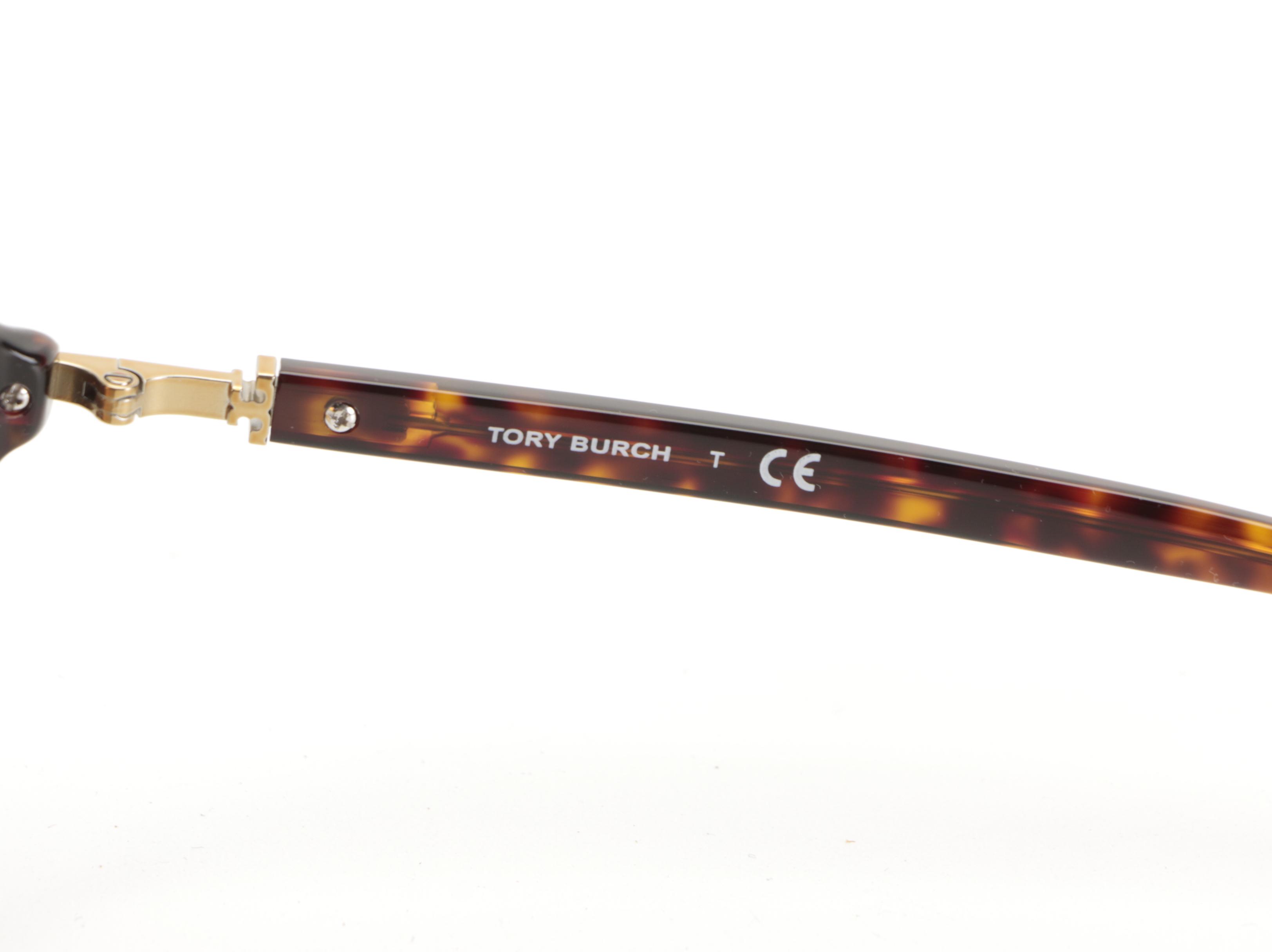 Tory Burch TY7138 Oversized Sunglasses in Tortoise Acetate with Case