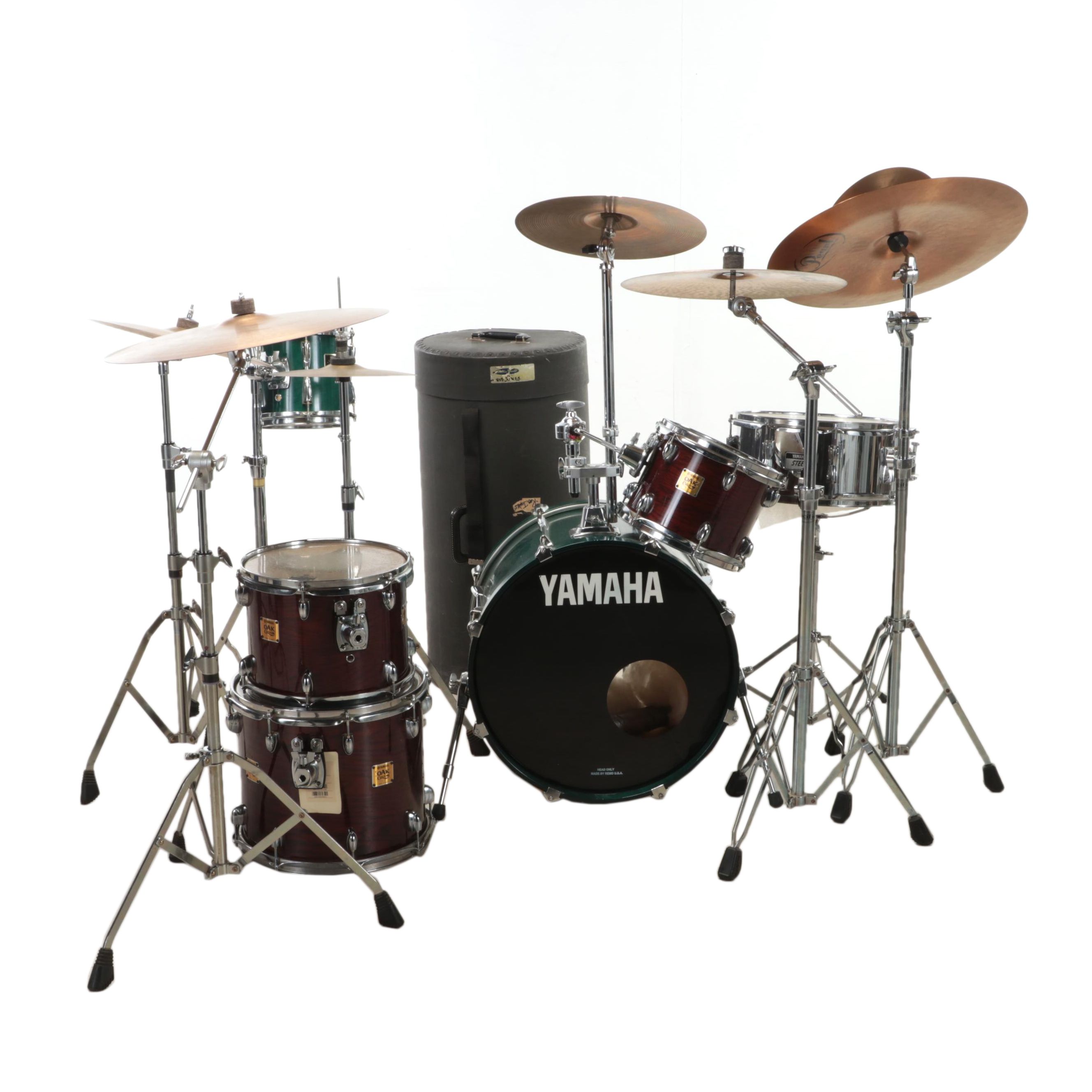 Yamaha Oak, Stage Custom Drum Kit with Wuhan, More Cymbals and Accessories