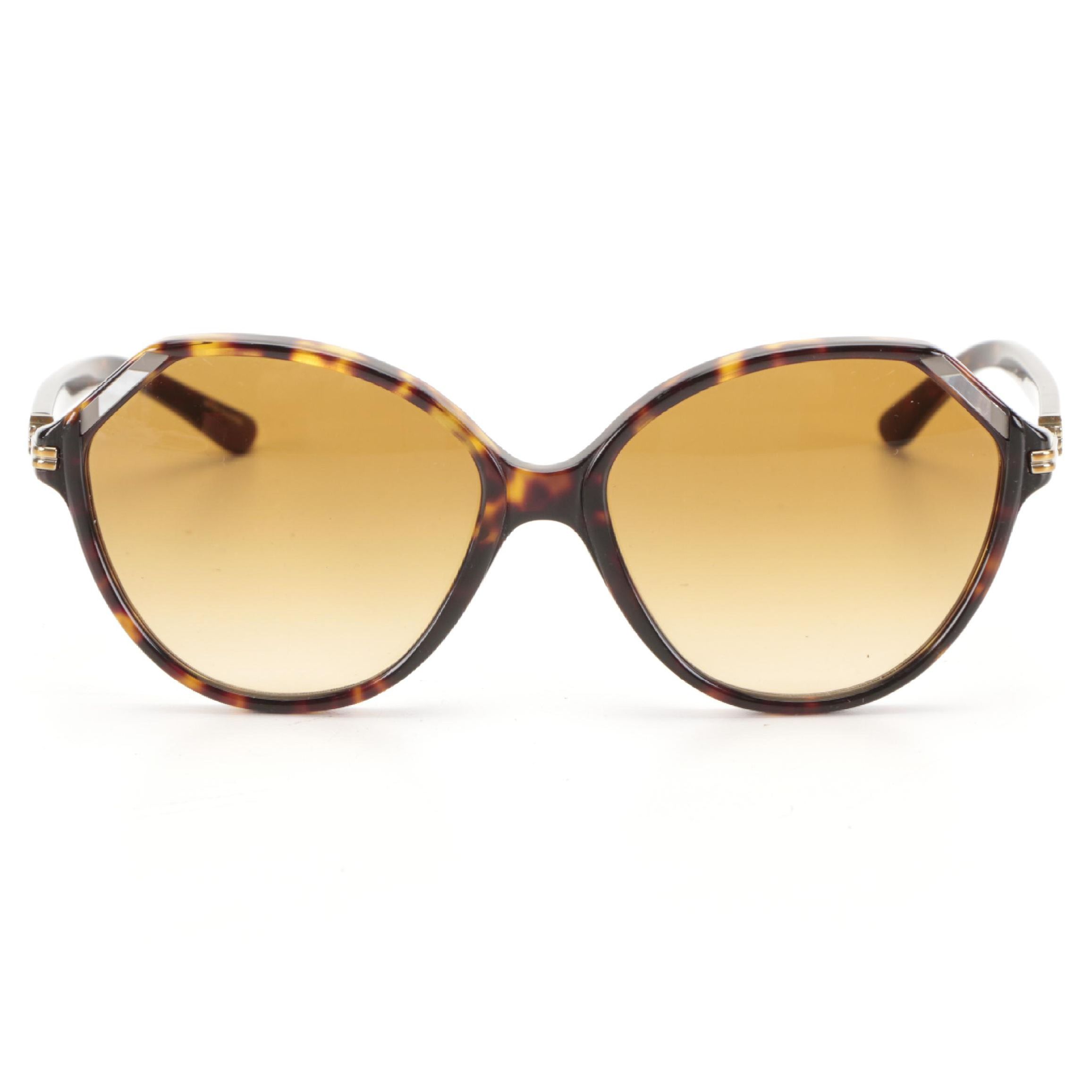 Tory Burch TY7138 Oversized Sunglasses in Tortoise Acetate with Case