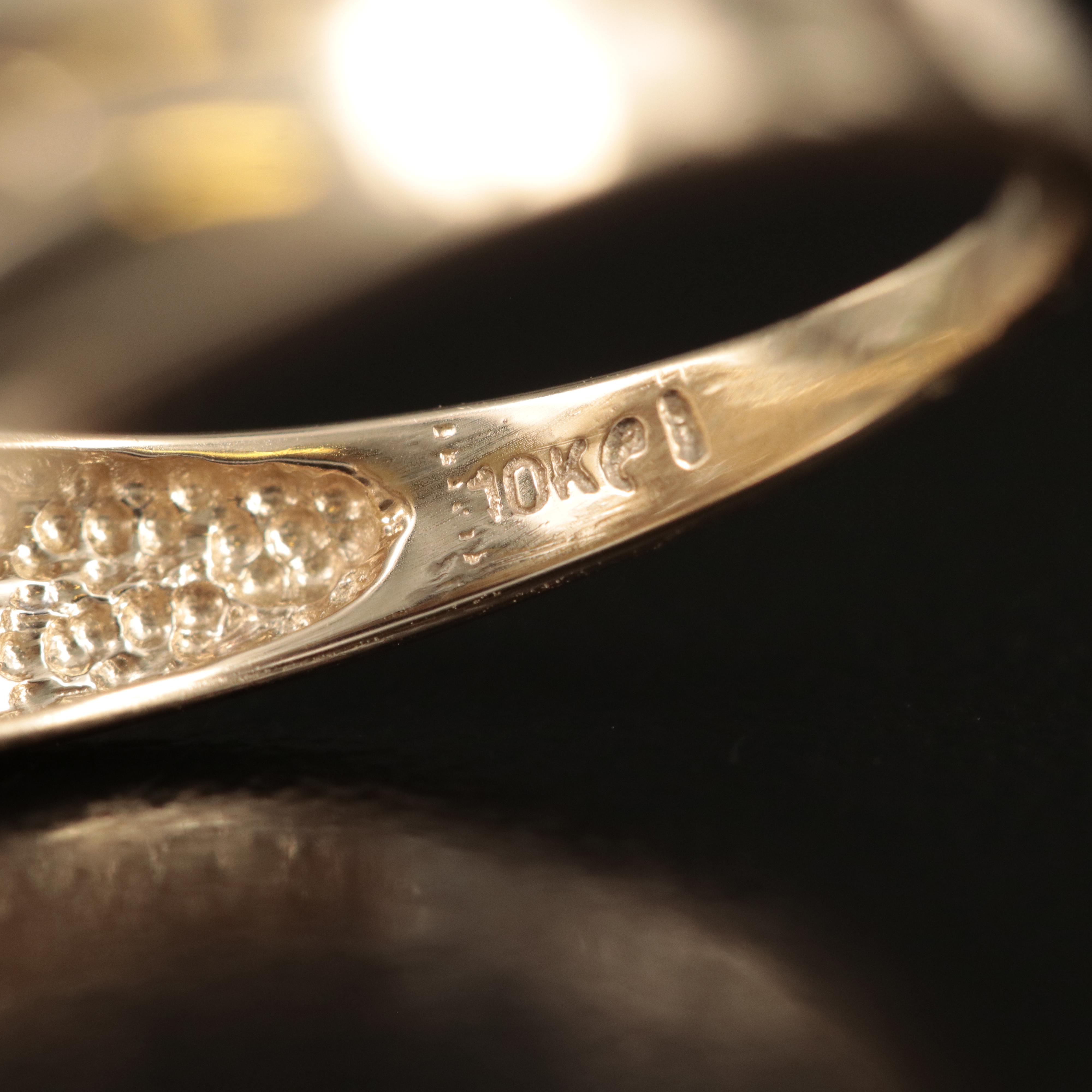 10K Diamond Cluster Ring