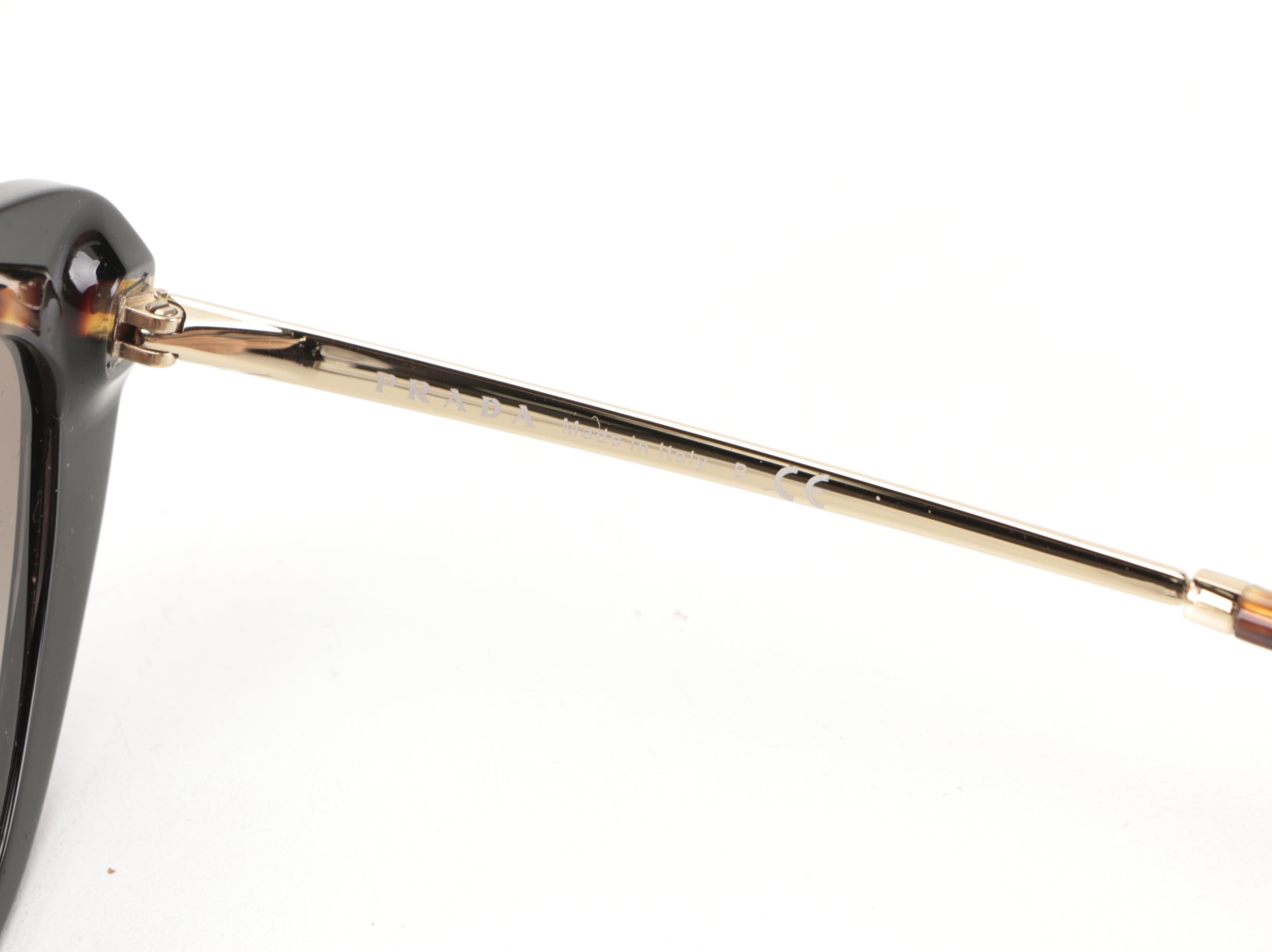 Prada SPR25X Cat Eye Sunglasses with Case and Box