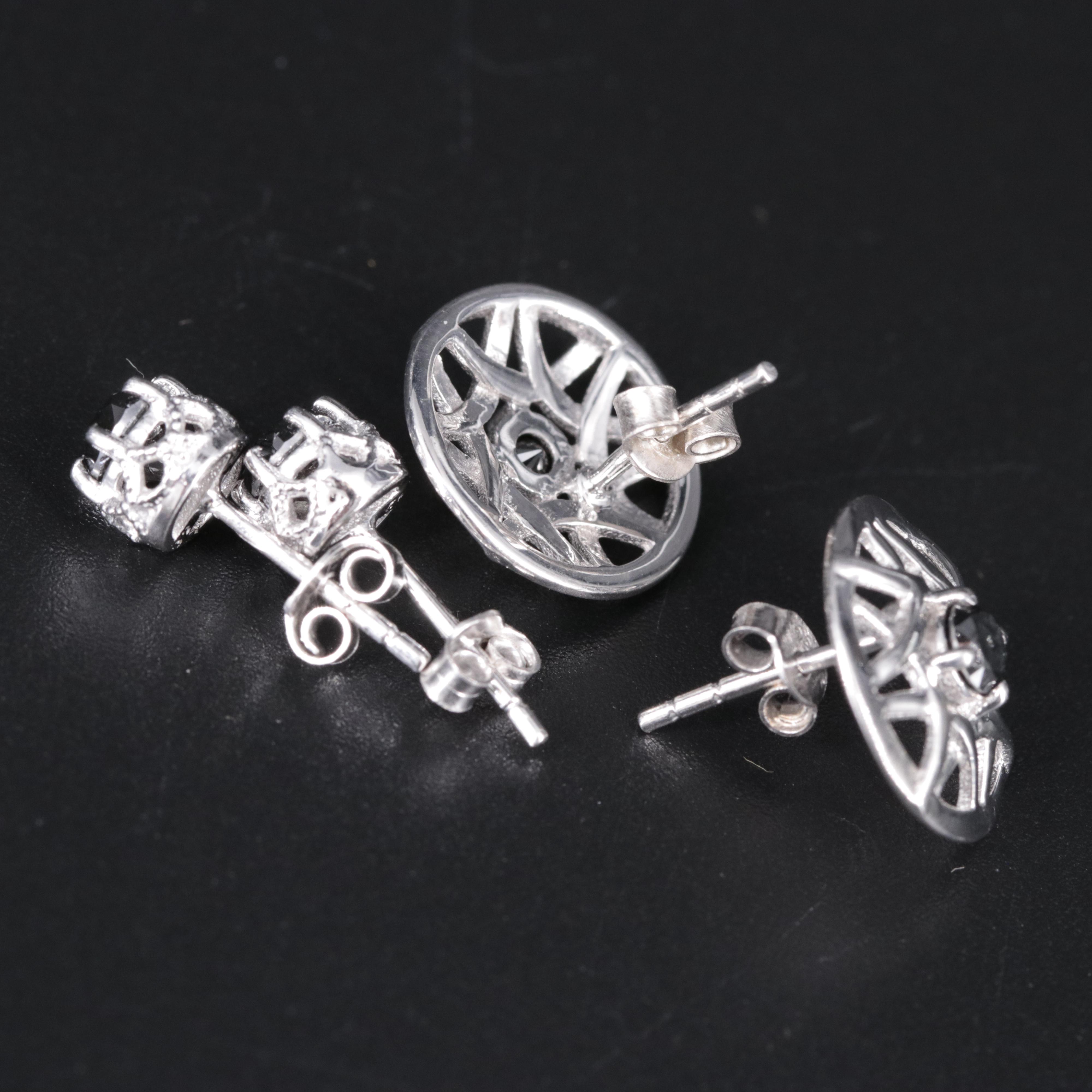 Sterling Silver Gemstone Earrings