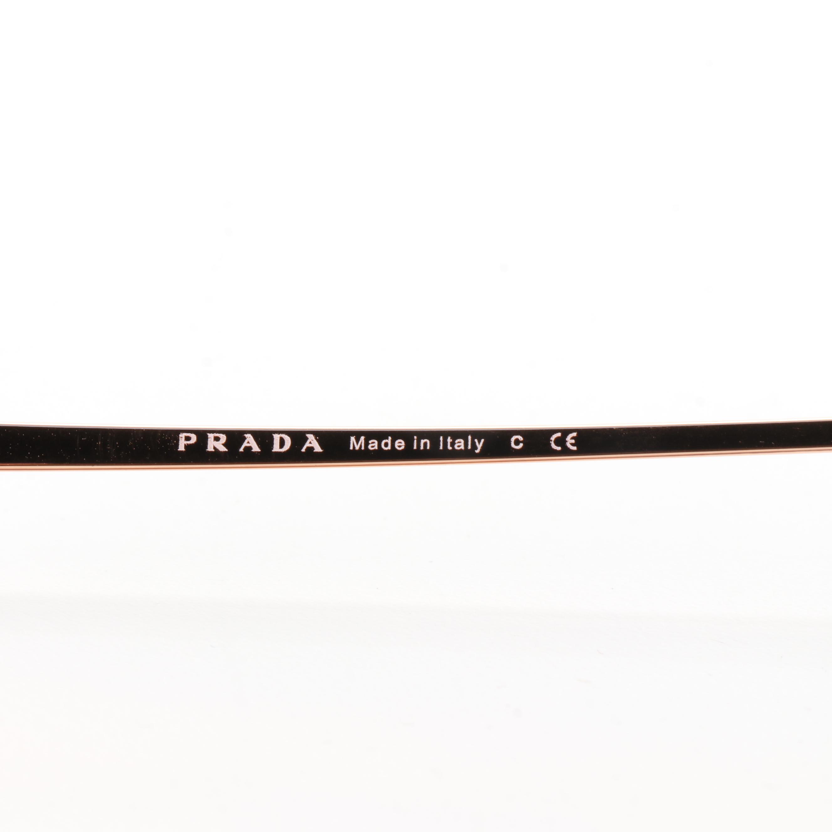 Prada SPR55V  Sunglasses in Rose Gold Havana with Case