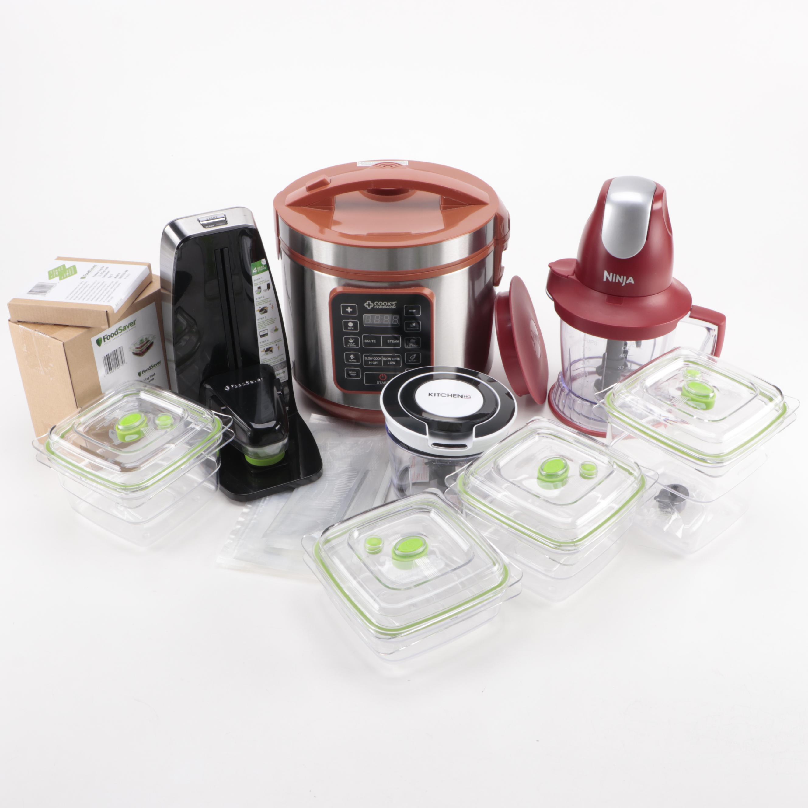 Ninja Storm Food Processor/Blender with Instant Cooker and Other Kitchen Gadgets