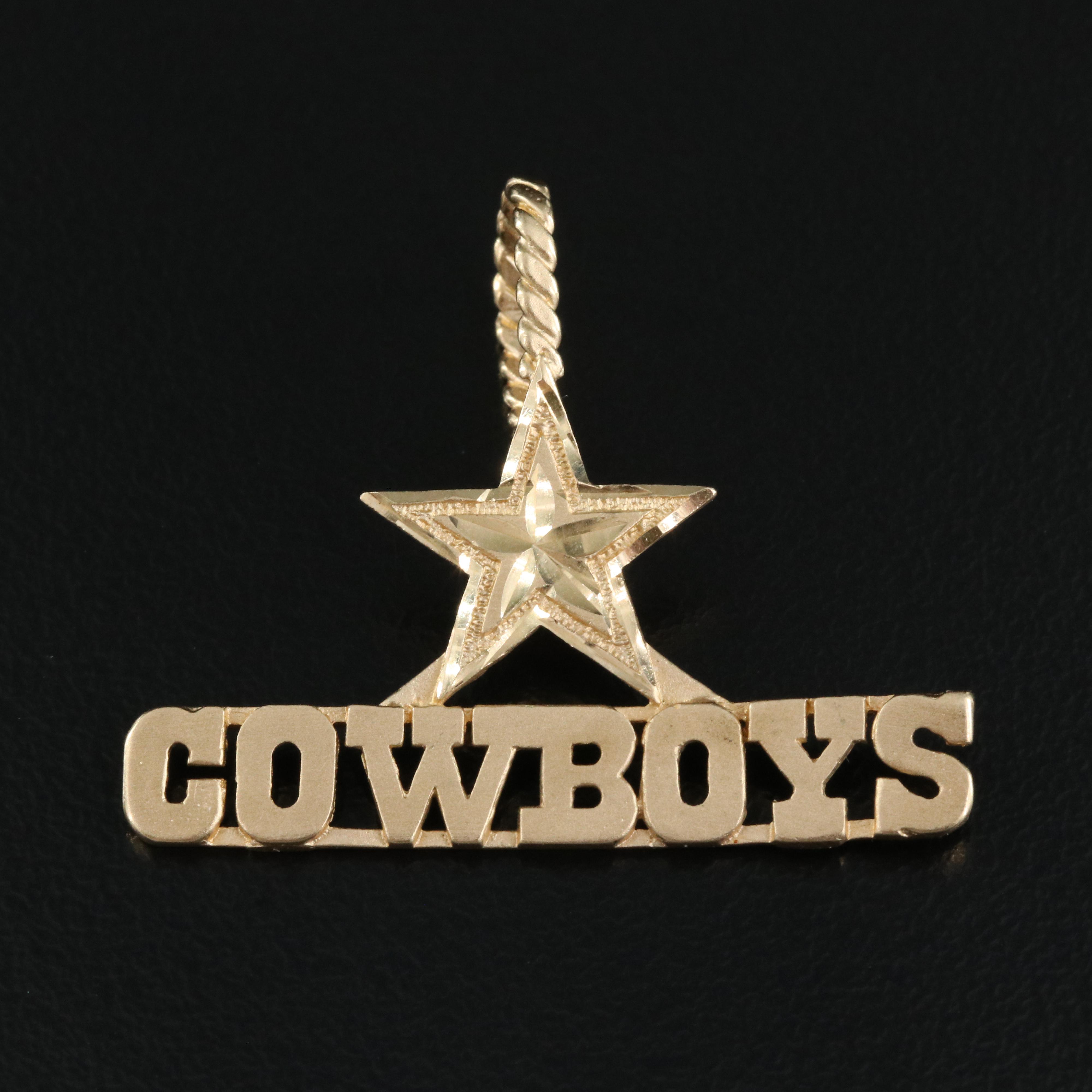 14K Dallas Cowboys Pendant