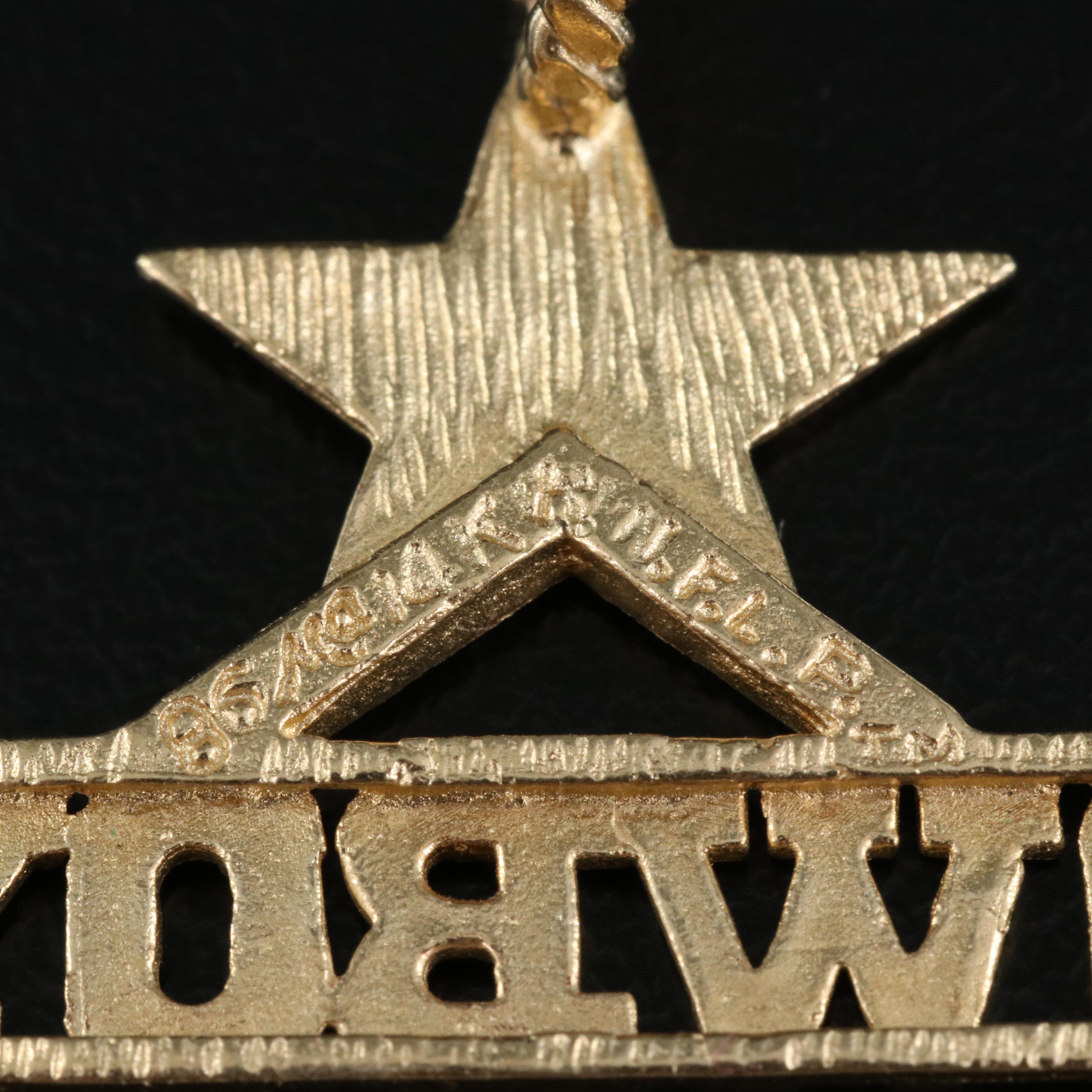 14K Dallas Cowboys Pendant