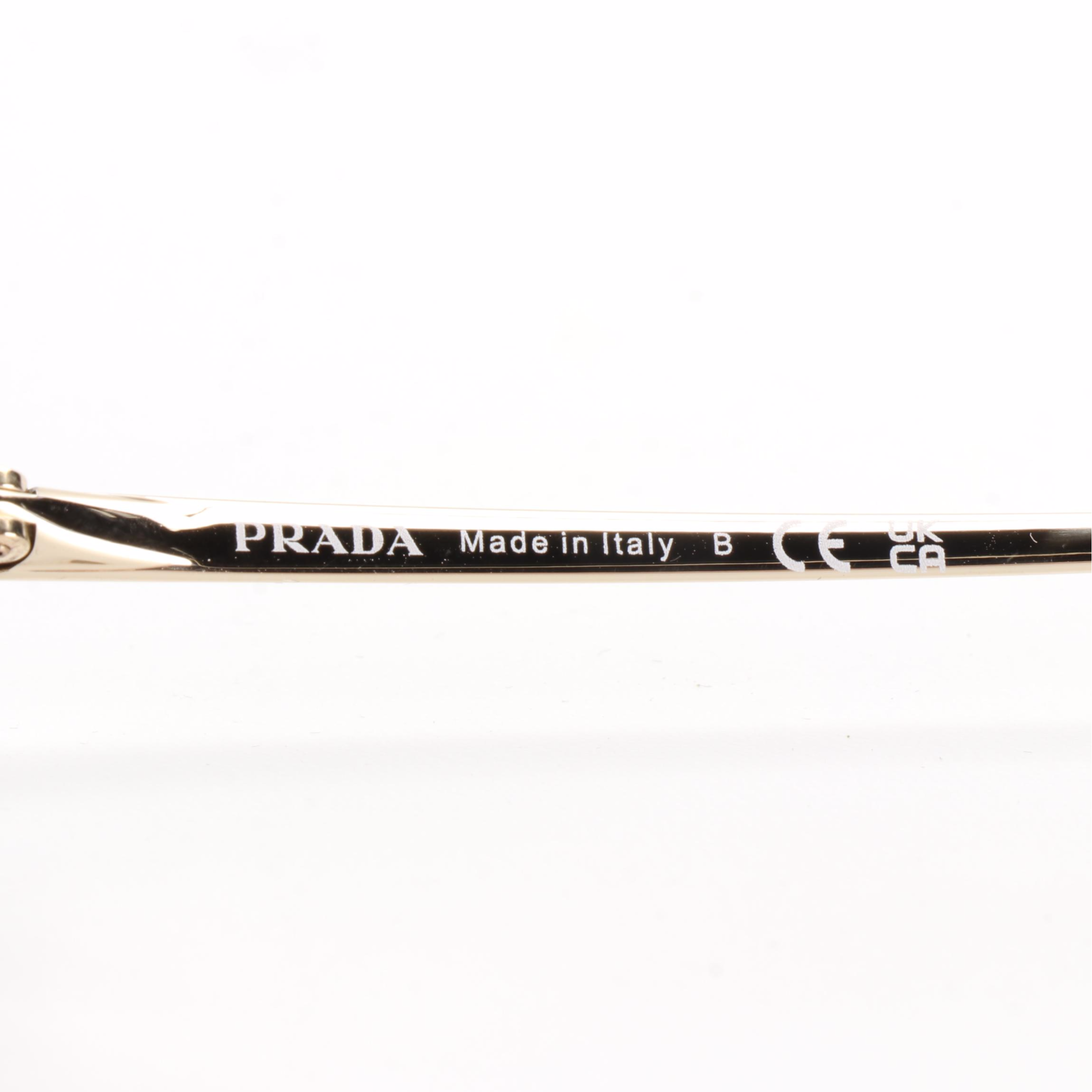 Prada SPR13W-F Pilot Sunglasses in Havana with Case