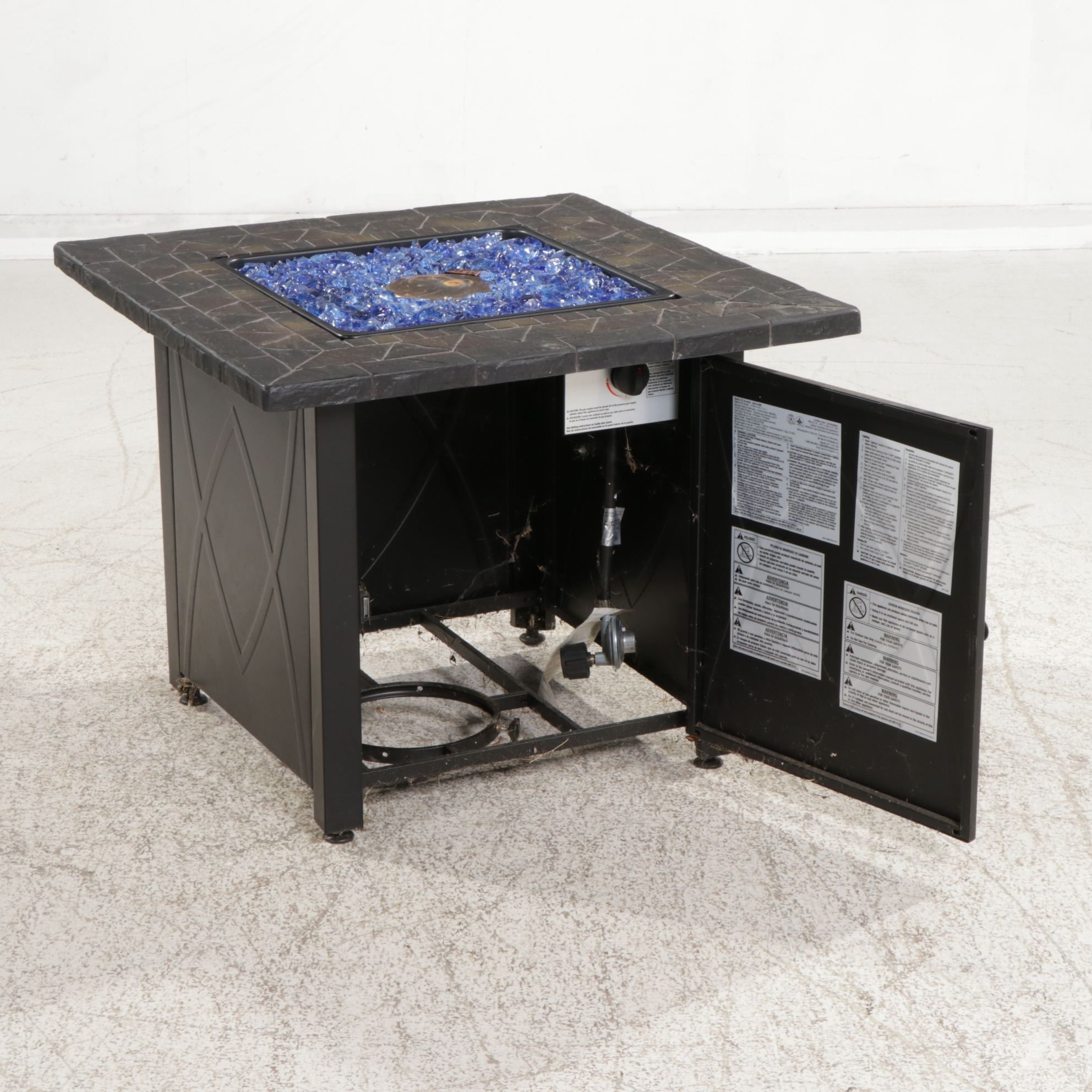 Mr. Bar-B-Q Propane Patio Fire Pit Table, 21st Century